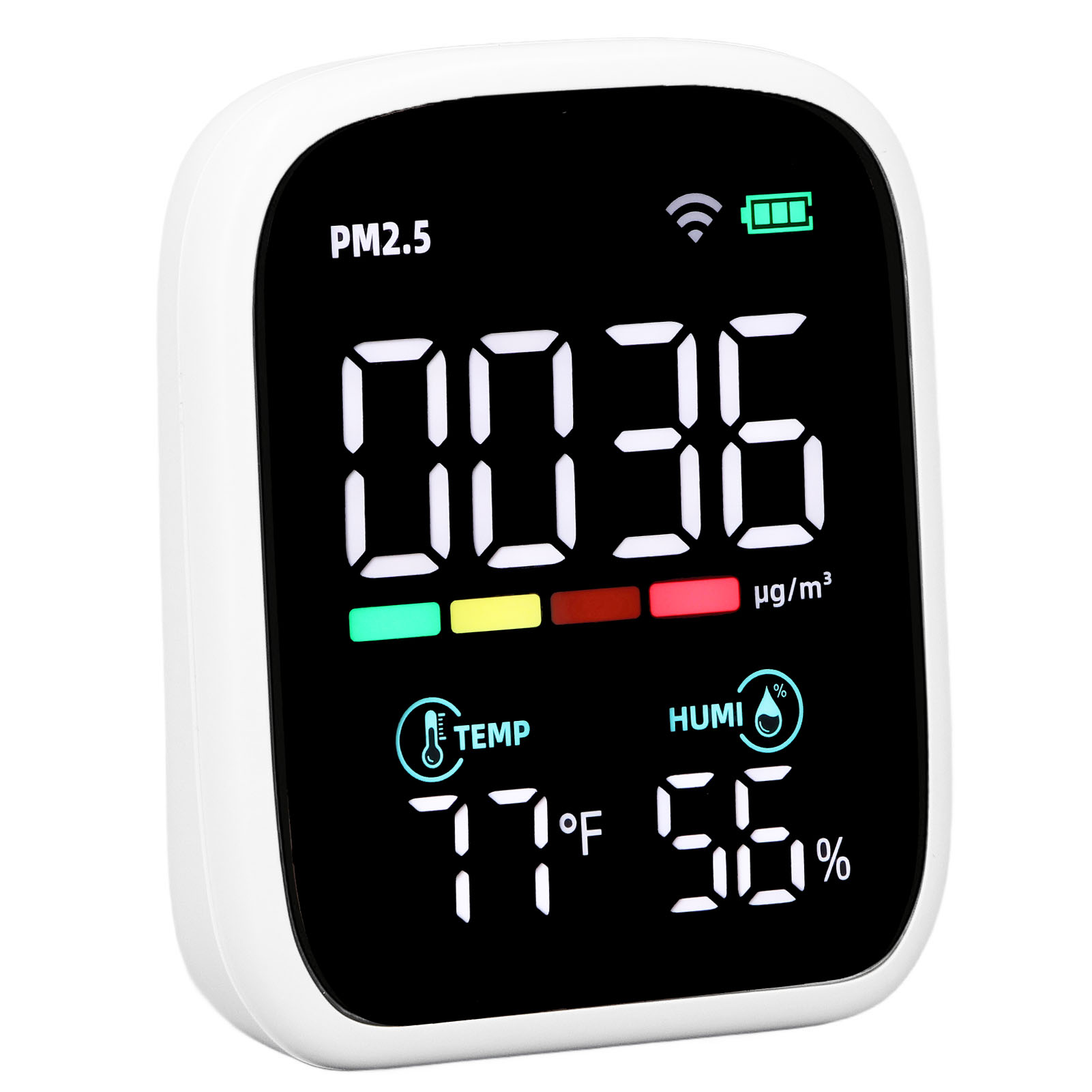 Pm2,5-luftqualitätsmessgerät, Thermometer Und Hygrometer Für Zuhause, Temperatur- Und Feuchtigkeitsmonitor