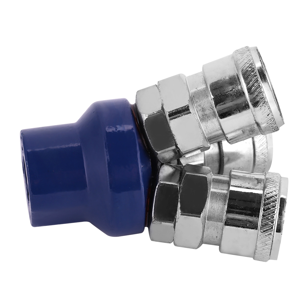 12-mm-pneumatikschlauch, 3-wege-schnellkupplung (innengewinde), 1/4"-bspt-anschluss, Gewindeende, Industrieadapter