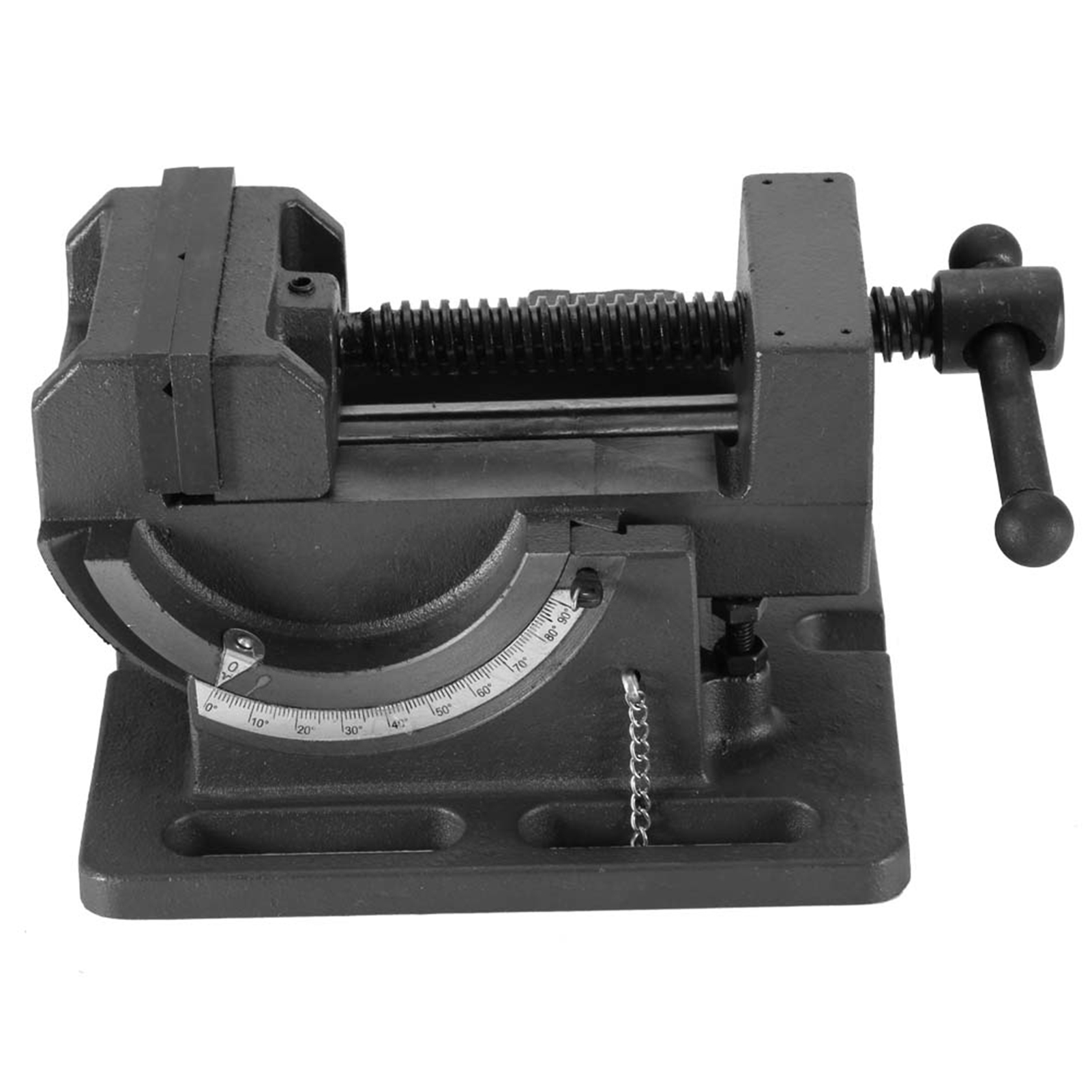 Neigbarer Bohrschraubstock (0-90°) Mit Stangenführung, Robustem Tischklemmenhalter, 4-zoll-öffnung