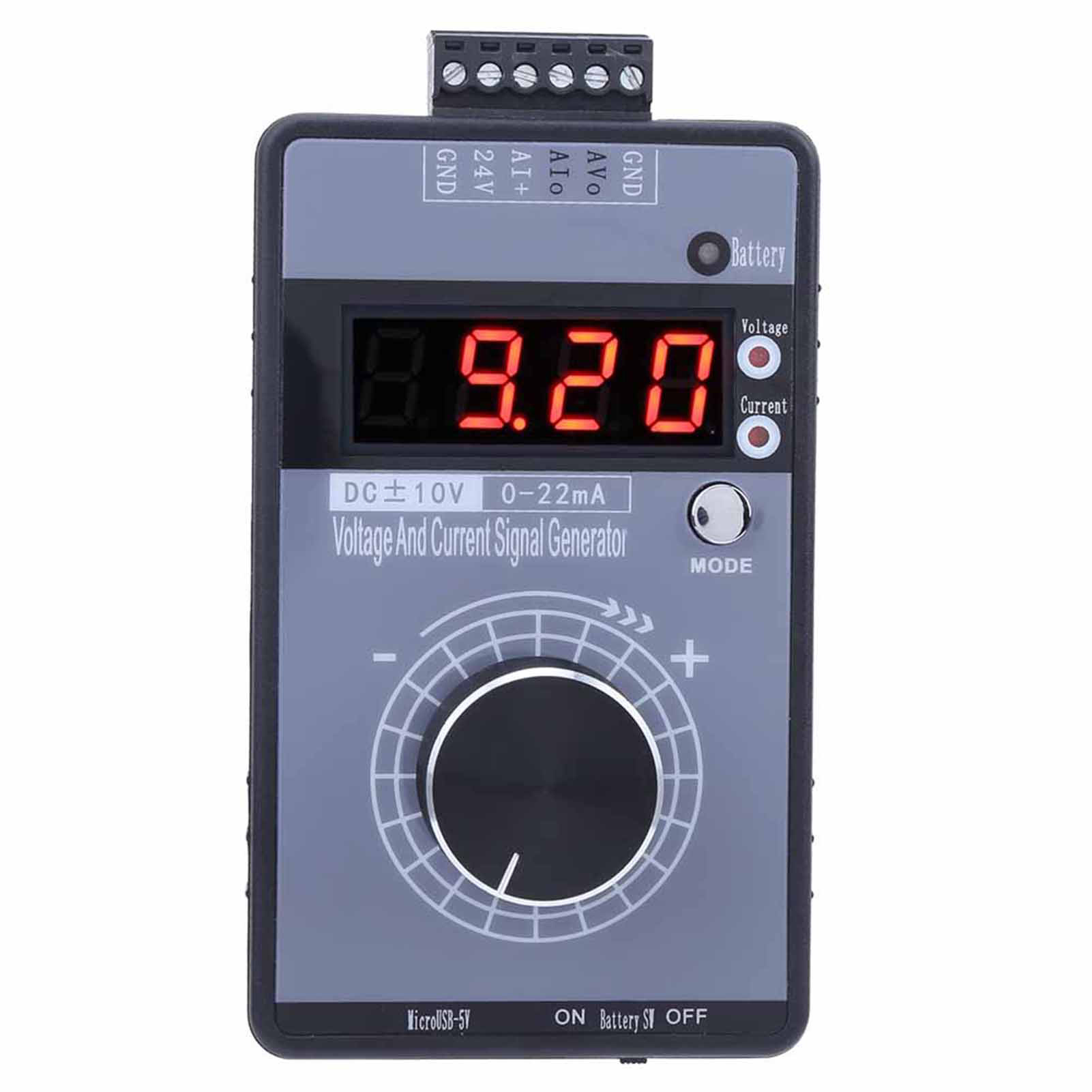 0-10v 0/0-22ma Analogsignalgenerator, Gleichspannungs- Und Stromsimulator, 4-stellige Anzeige Für Sps-panel-tests Und -debugging
