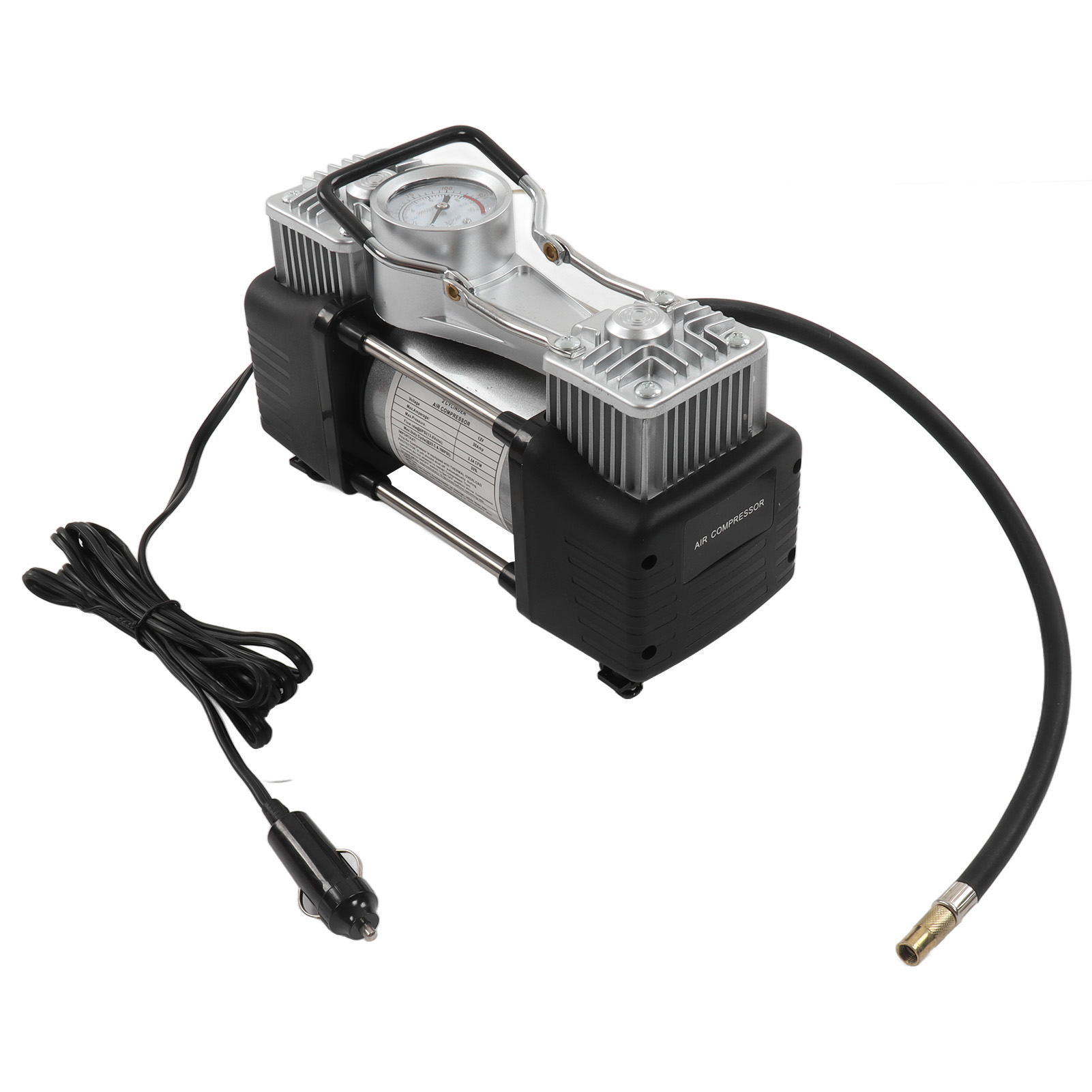 Tragbarer Reifenfüller (150 Psi), 180-w-doppelzylinder-luftkompressor, 12-v-autopumpe