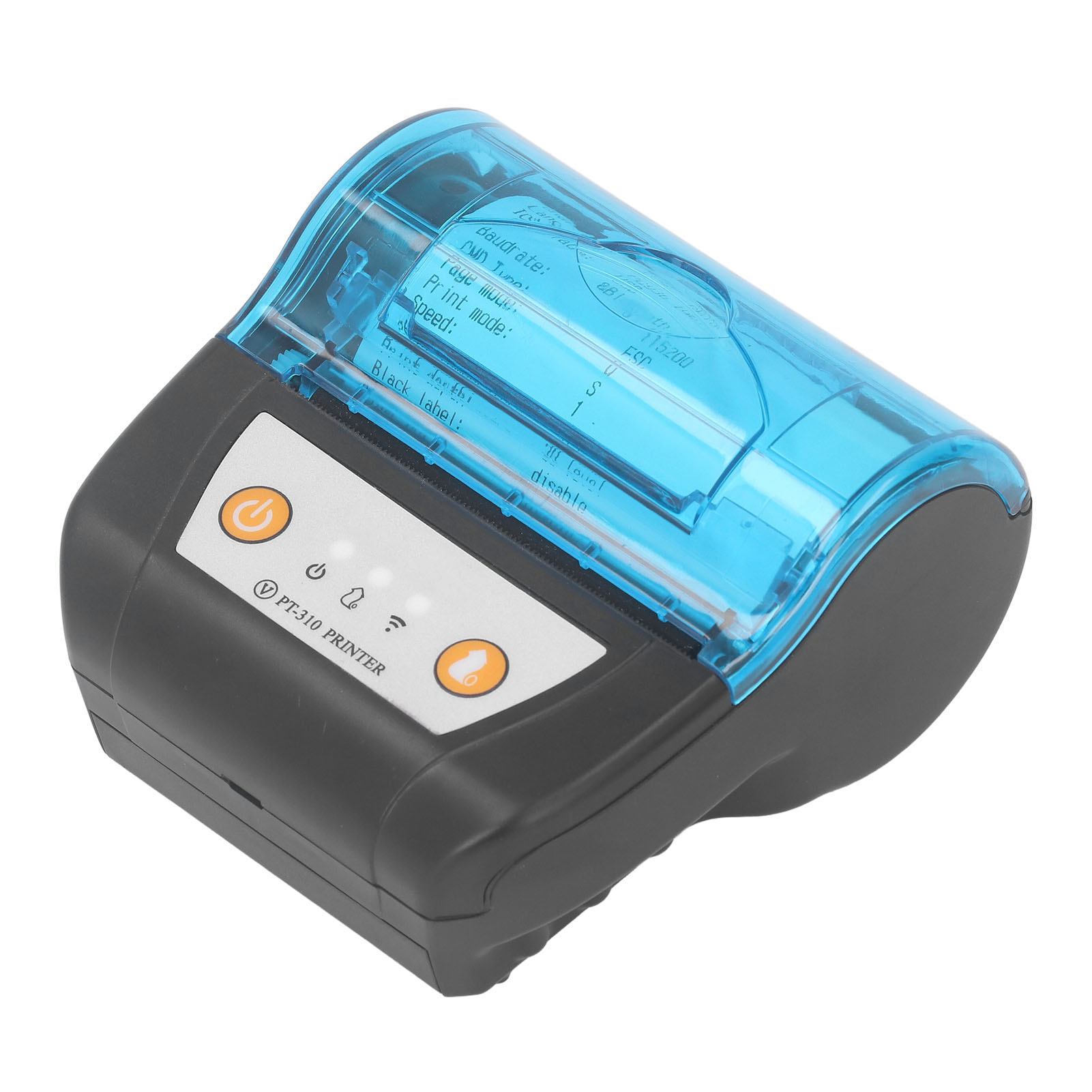 Tragbarer 80-mm-thermodrucker Mit Bluetooth, Etikettendrucker Mit Integriertem Akku