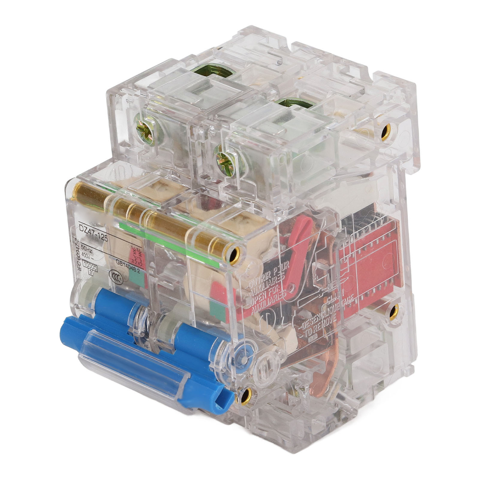 2-poliger Transparenter, Hochempfindlicher Sichtluftschalter 400 V 100 A Für Wechselstromsysteme