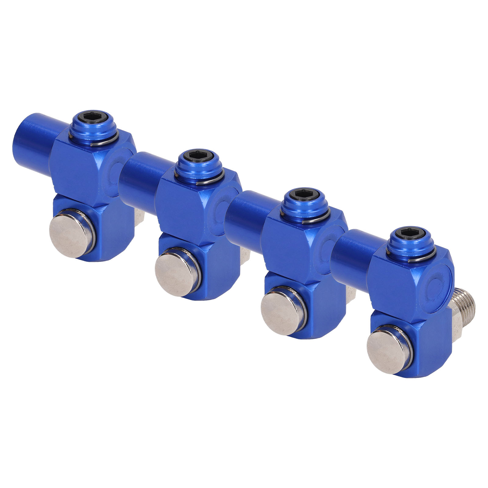 4-teiliger, Um 360° Drehbarer Pneumatikanschluss 1/4 Npt-adapter Für 150 Psi Flexibles Druckluftwerkzeug