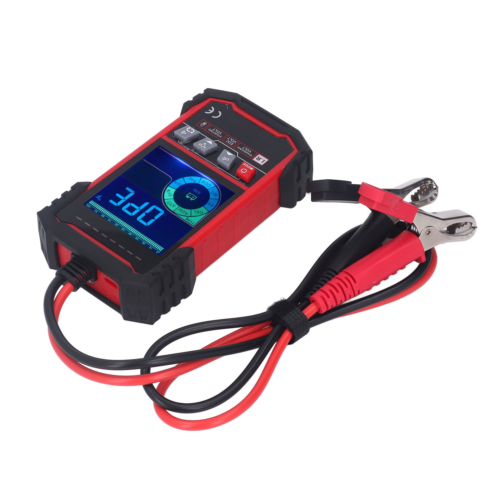 12v/24v-batterietester Mit Farbdisplay, Kfz-ladeanalysator, Kapazitätsdetektor Und Amperemeter