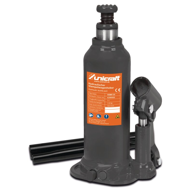 Hydraulischer Stempelwagenheber hswh 30 - Unicraft