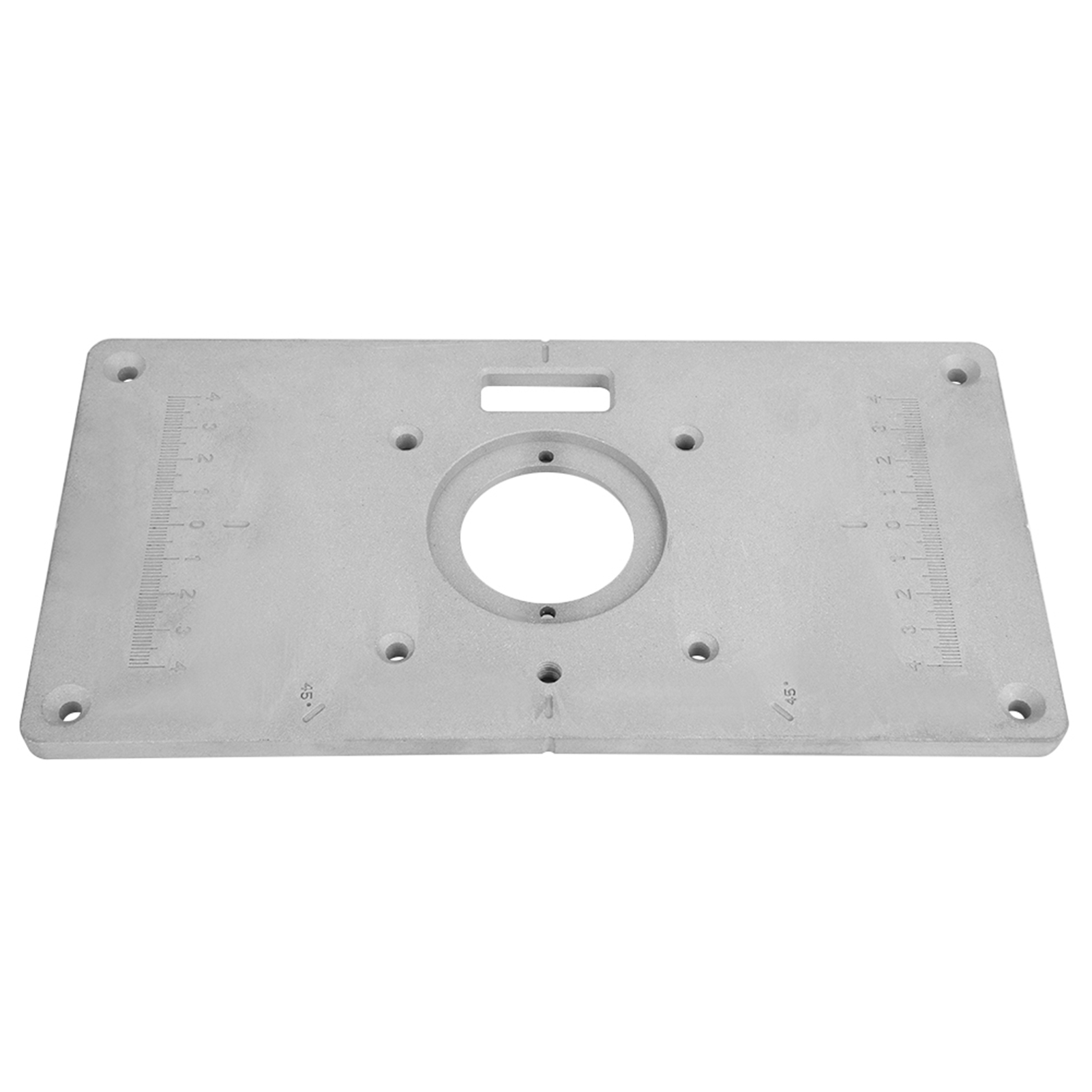 235x120x8mm Aluminium-einlegeplatte Für Frästische, Mit Buchsen, Für Die Holzbearbeitung