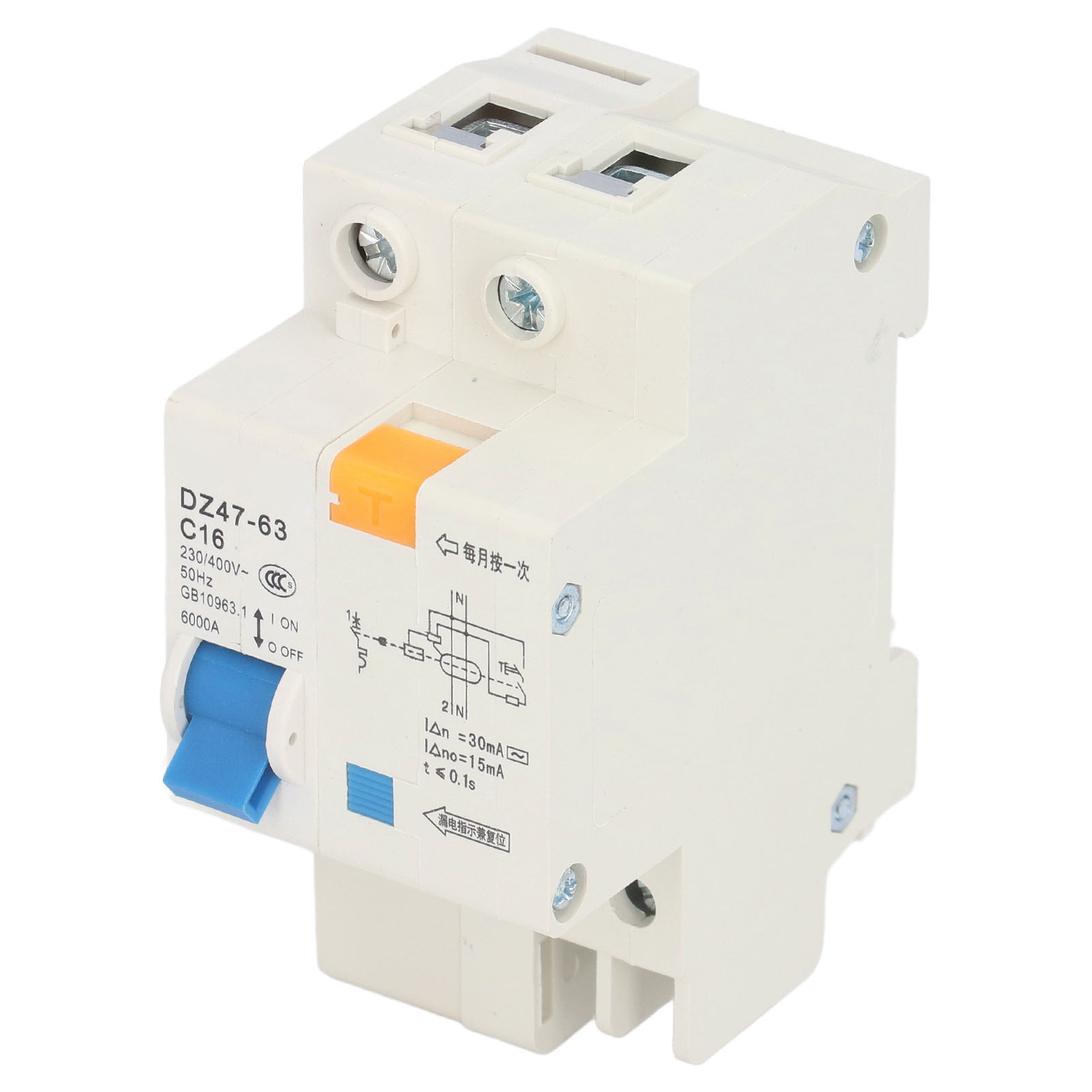 1p+n 16a Leitungsschutzschalter Mit Fehlerstromschutzschalter, Fehlerstromschutzschalter 230v/400v