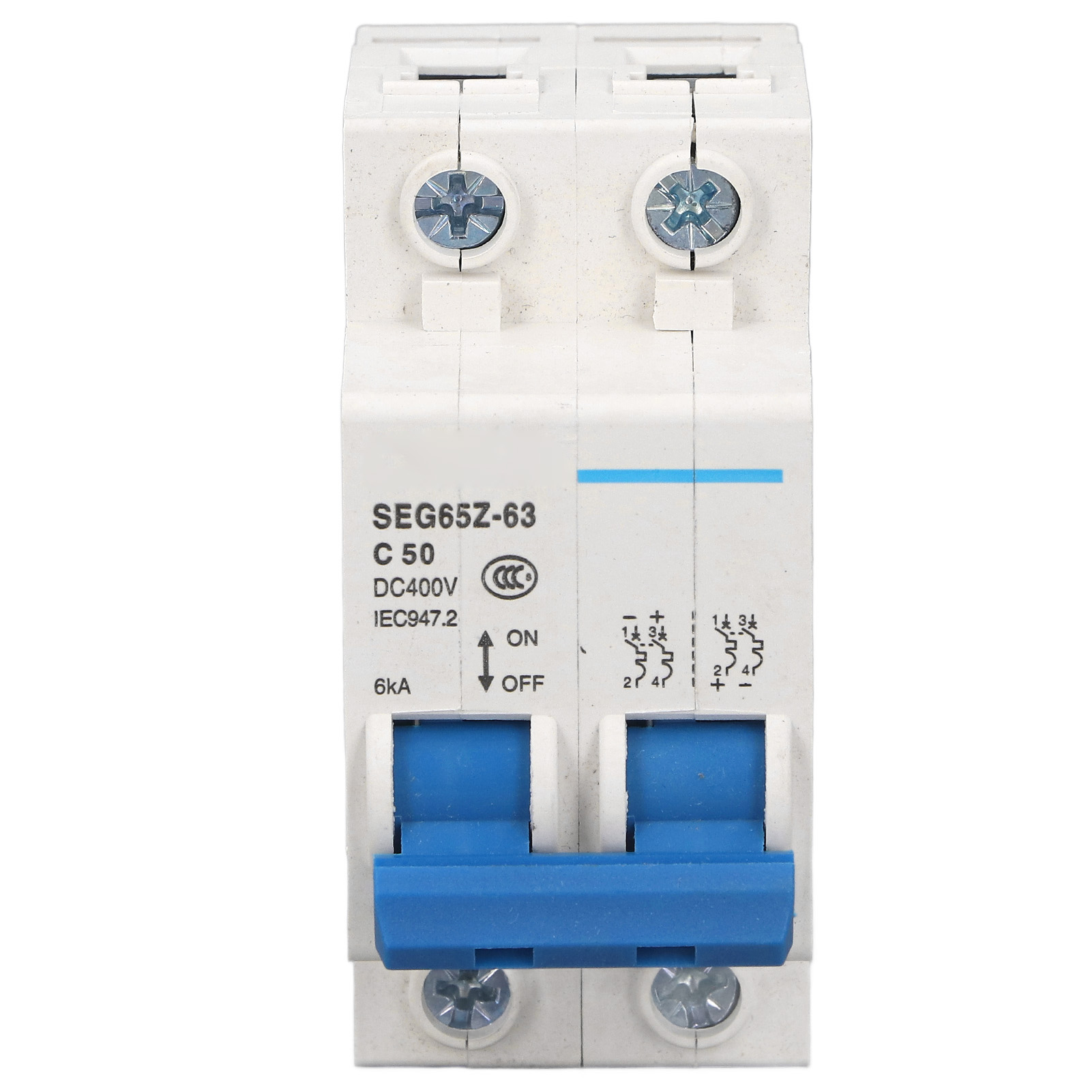 Miniatur-luftschalter 2p 6ka 400v C50 50a Für Netzgekoppelte Photovoltaiksysteme