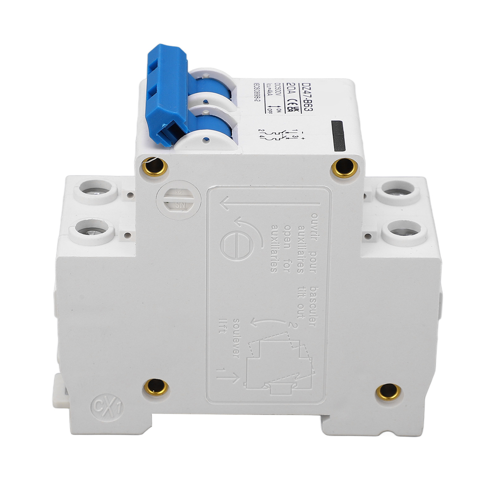 Dc 2p Typ B Leitungsschutzschalter, Din-schiene, 20 A 500 V, Mini-schutz Für Photovoltaik-solaranlagen