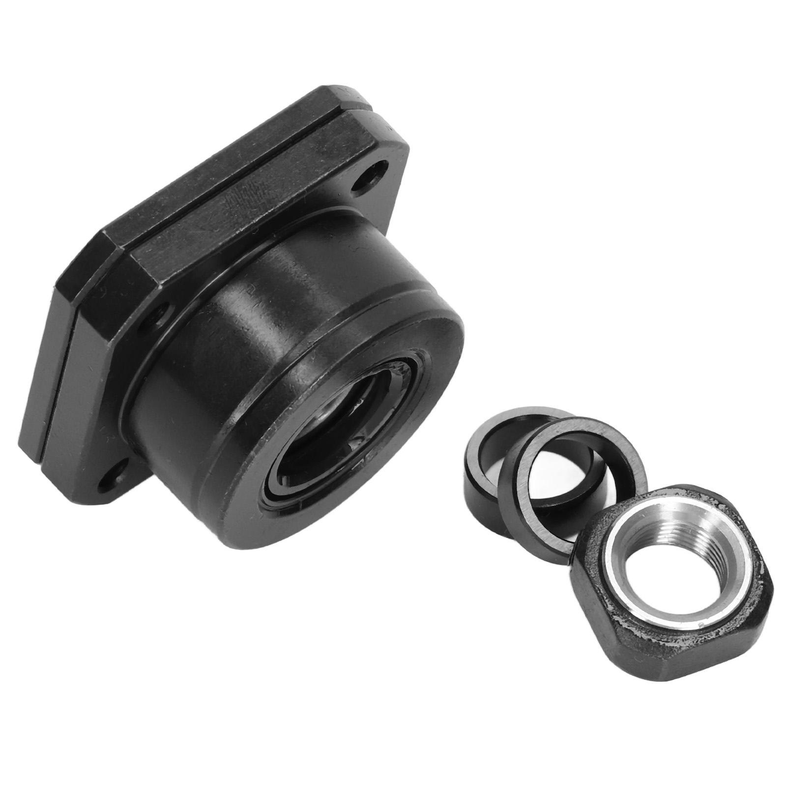 Montagehalterung Aus Kohlenstoffstahl Für 12-mm-kugelgewindetriebe, Cnc-stangenmontage, Kompatibel Mit Sfu1604, Sfu1605 Und Sfu1610