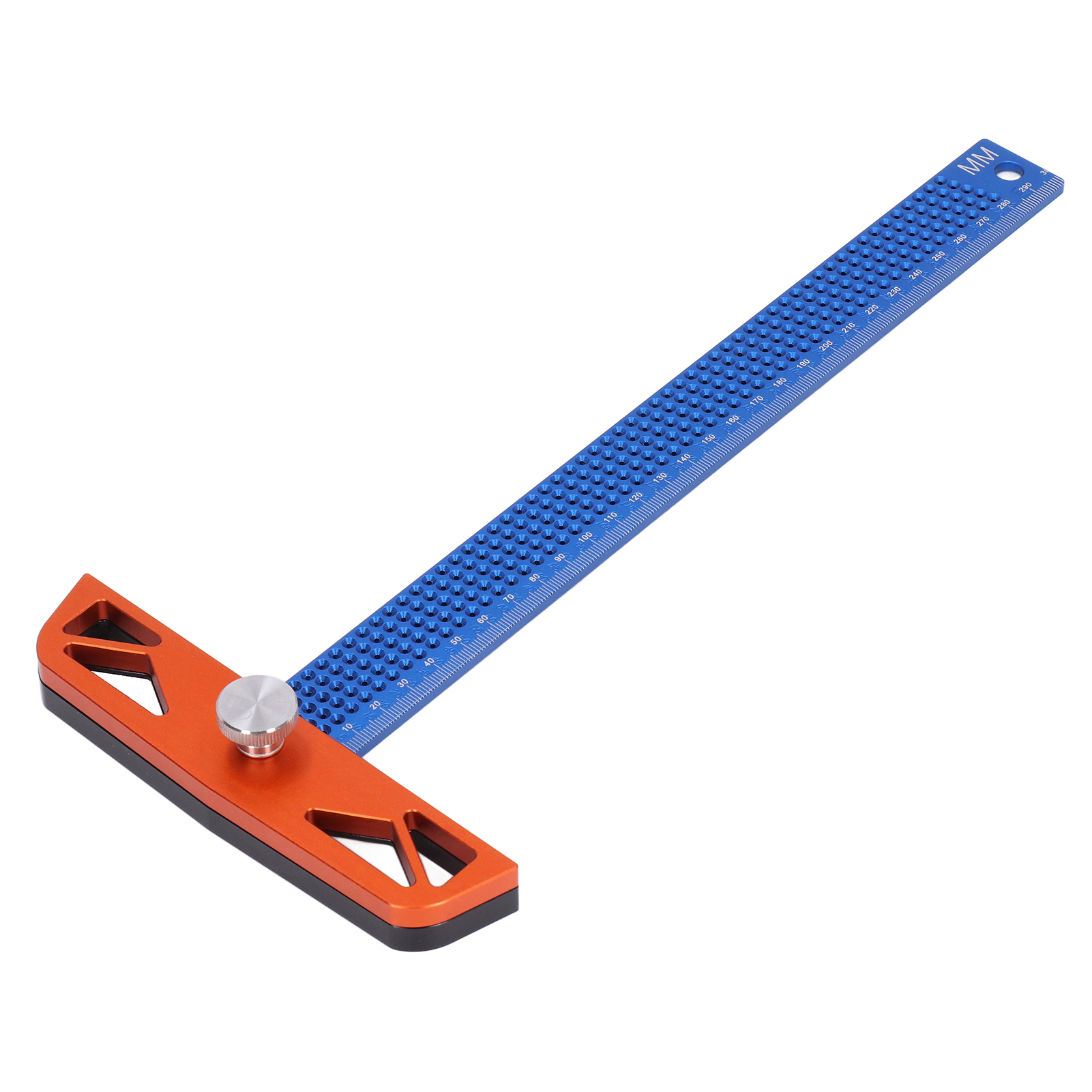 Aluminium-t-nut-lineal, 2 Bretter, 2 Längen, Blau, Flexibel, Holzmarkierungswerkzeug, T-300 Mm