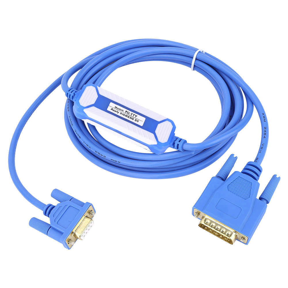 Blaues Pvc-tty-pc-programmierkabel Für Siemens S5-serie Sps 6es5734-1bd20