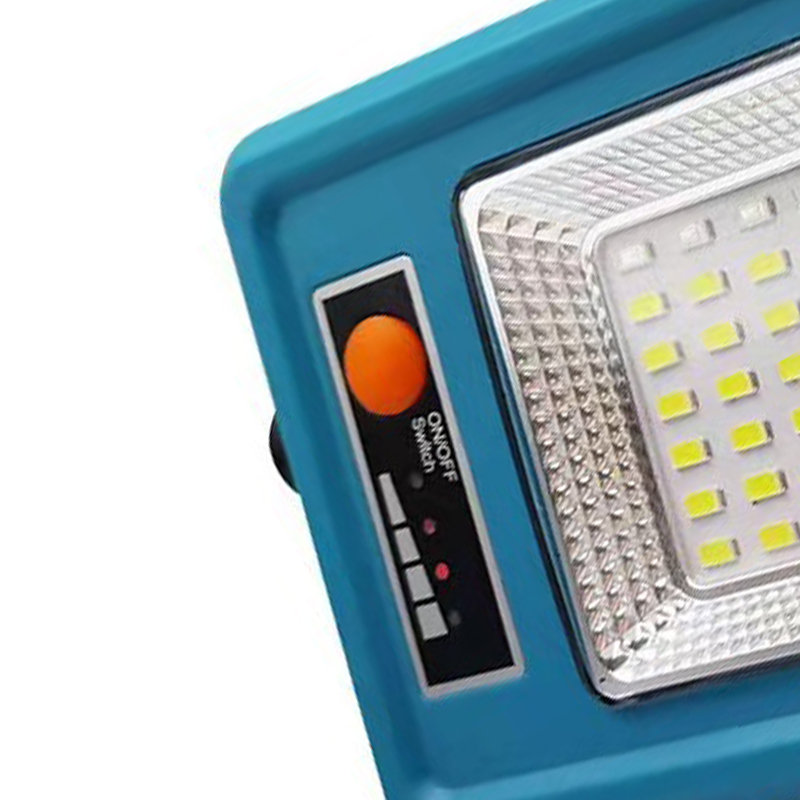 Tragbare Solarlampe Mit Lithium-akku, Multifunktionale Notleuchte Für Camping, Blau