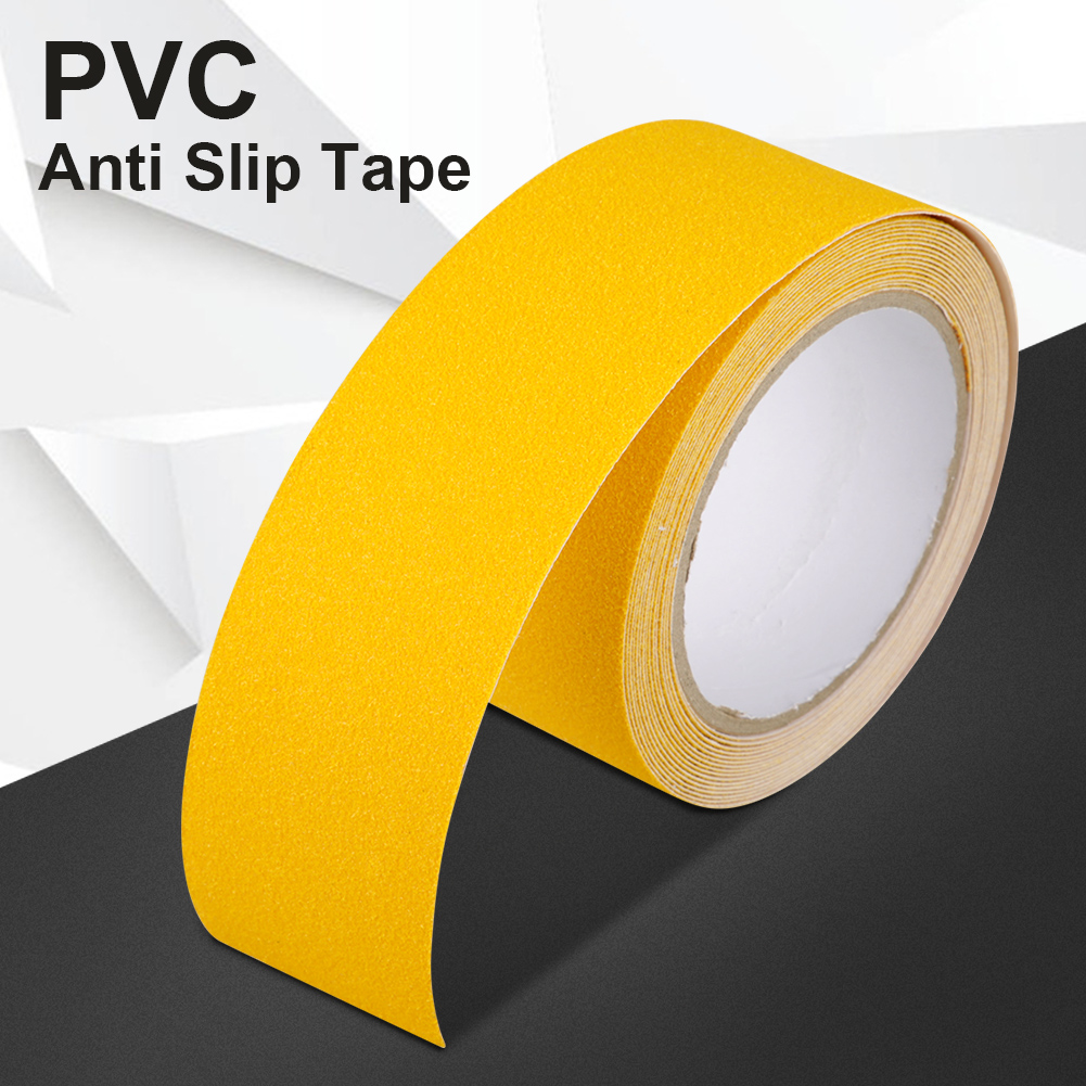Cm X 5 M Pvc-antirutschklebeband, Bodensicherheit, Verschleißfest, Gelb Selbstklebend