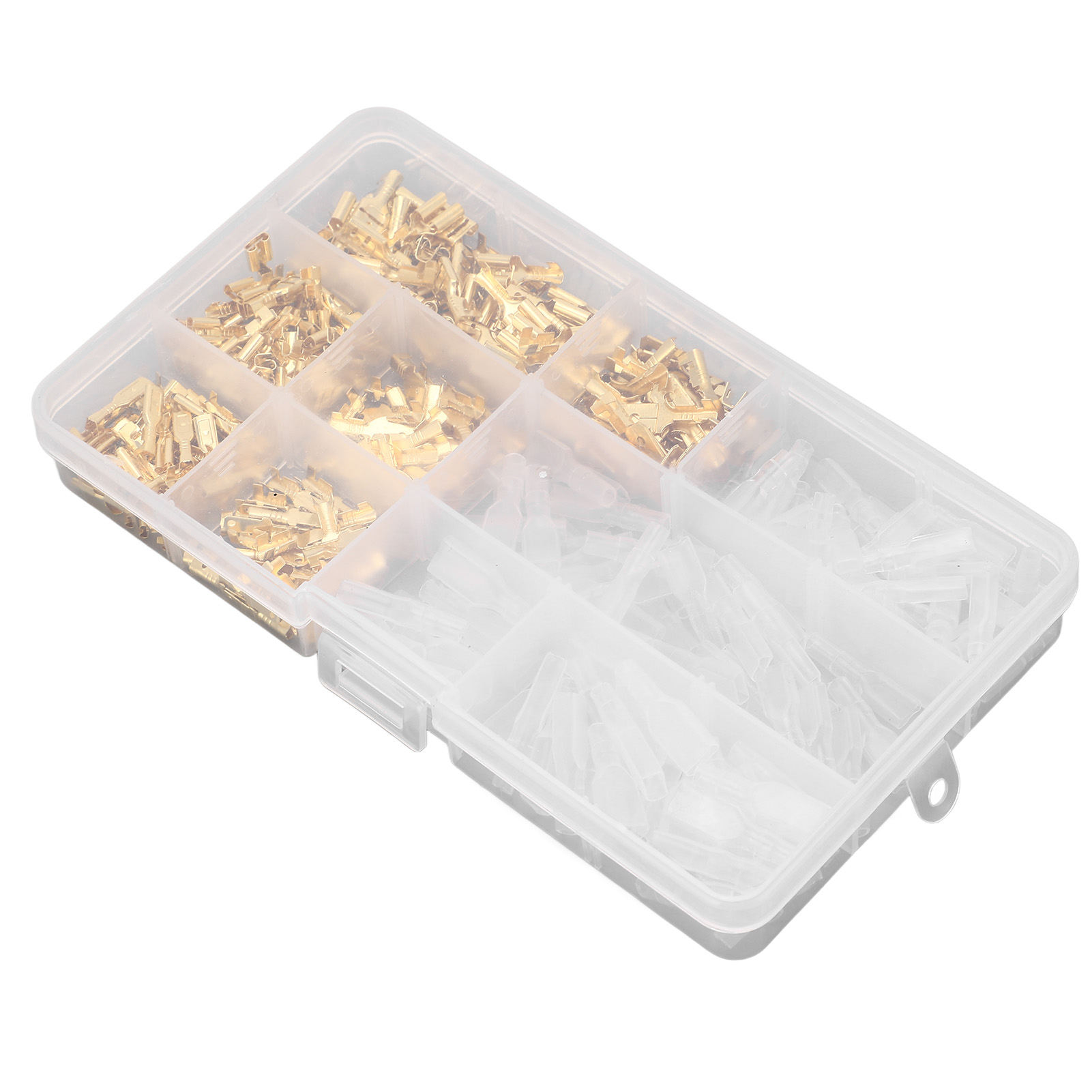 Messing-crimpkabelschuh-set, Stecker Und Buchsen, Hülsen Mit Nylonmantel, Kabelklemmen.