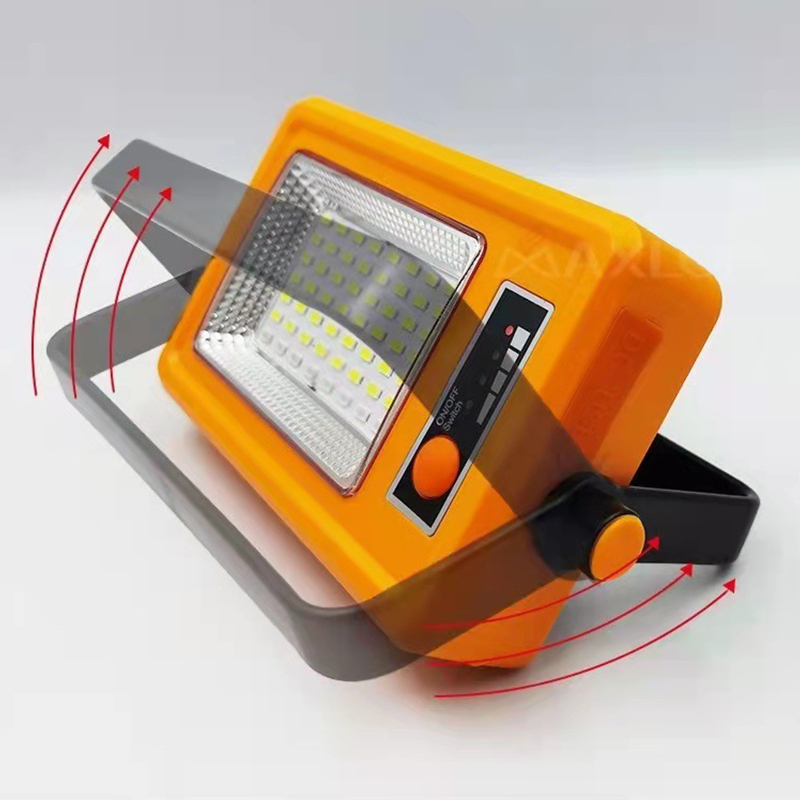 Tragbare Solarlampe Mit Lithium-akku, Multifunktionale Notleuchte Für Camping, Gelb