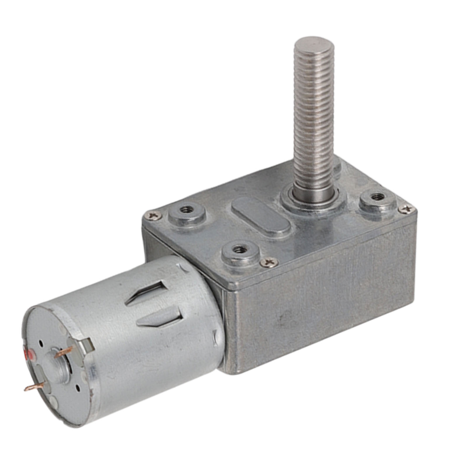 12-v-gleichstrom-getriebemotor, 210 U/min, Hochdrehmomentstarker Schneckengetriebe-mikromotor, Reversibel Und Selbsthemmend, M8x33-mm-welle, Elektrisches Getriebe