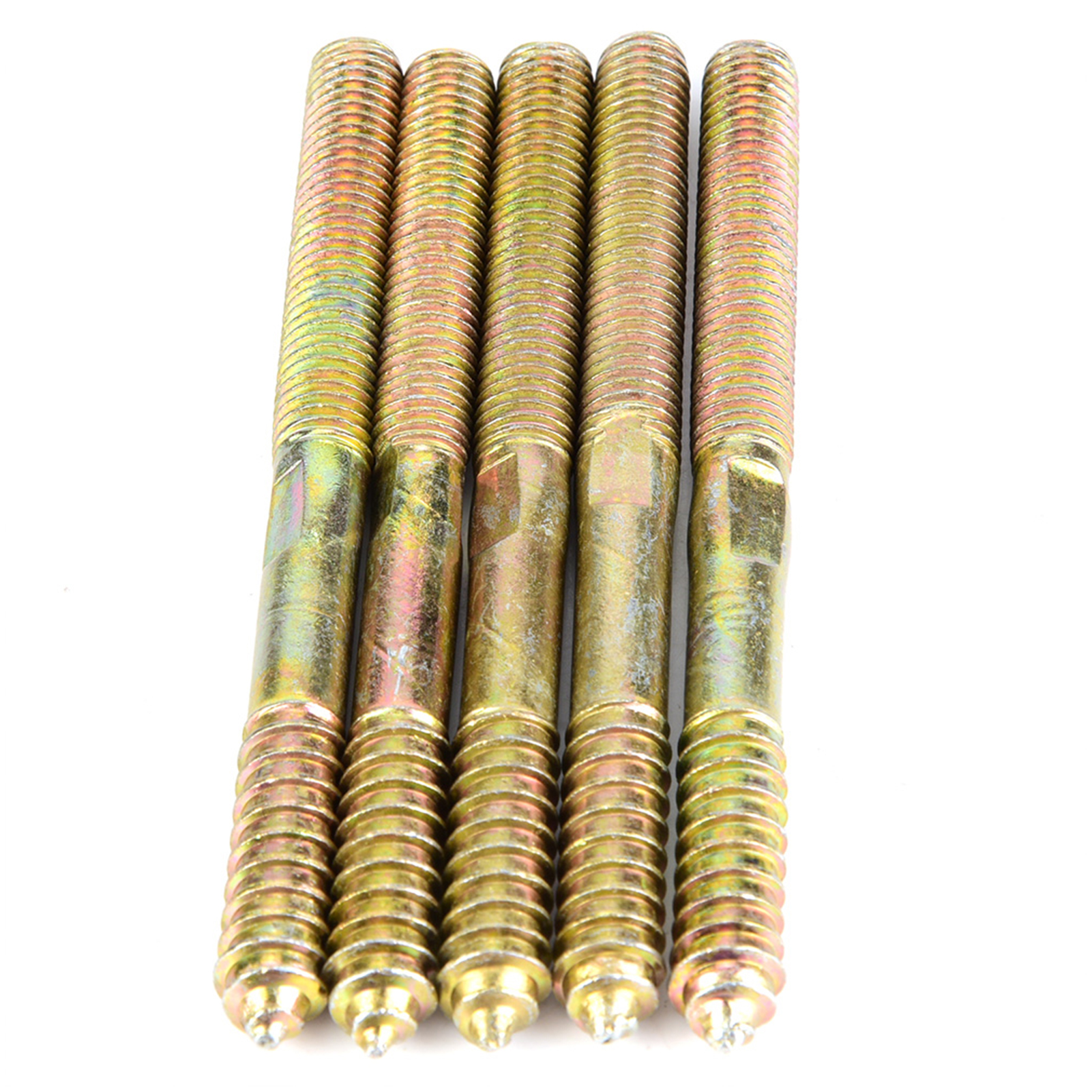 Doppelgewinde-dübel Für Holzmöbel, Verbindungsstück Für Holzverbindungen (10x120mm, 5er-pack)