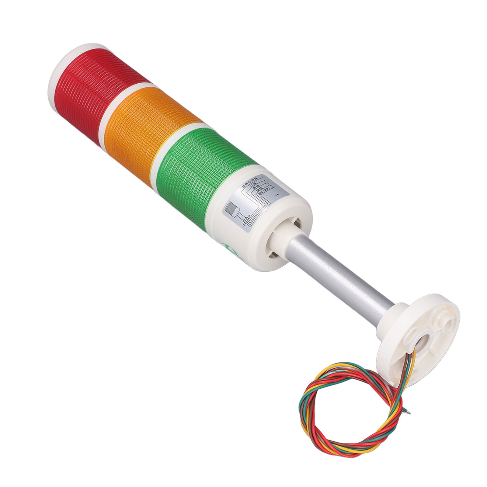 3-stufige 24v Led-säulenleuchte, Industrielle Signalleuchte, Stapelbare Turmanzeigeleuchte Ohne Blinken, Warnleuchte.