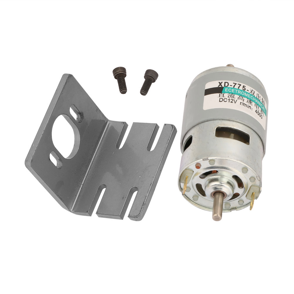 50w 12v 4500rpm Hochleistungs-gleichstrommotor Mit Hohem Drehmoment Und Doppelwelle Inklusive Halterung 775