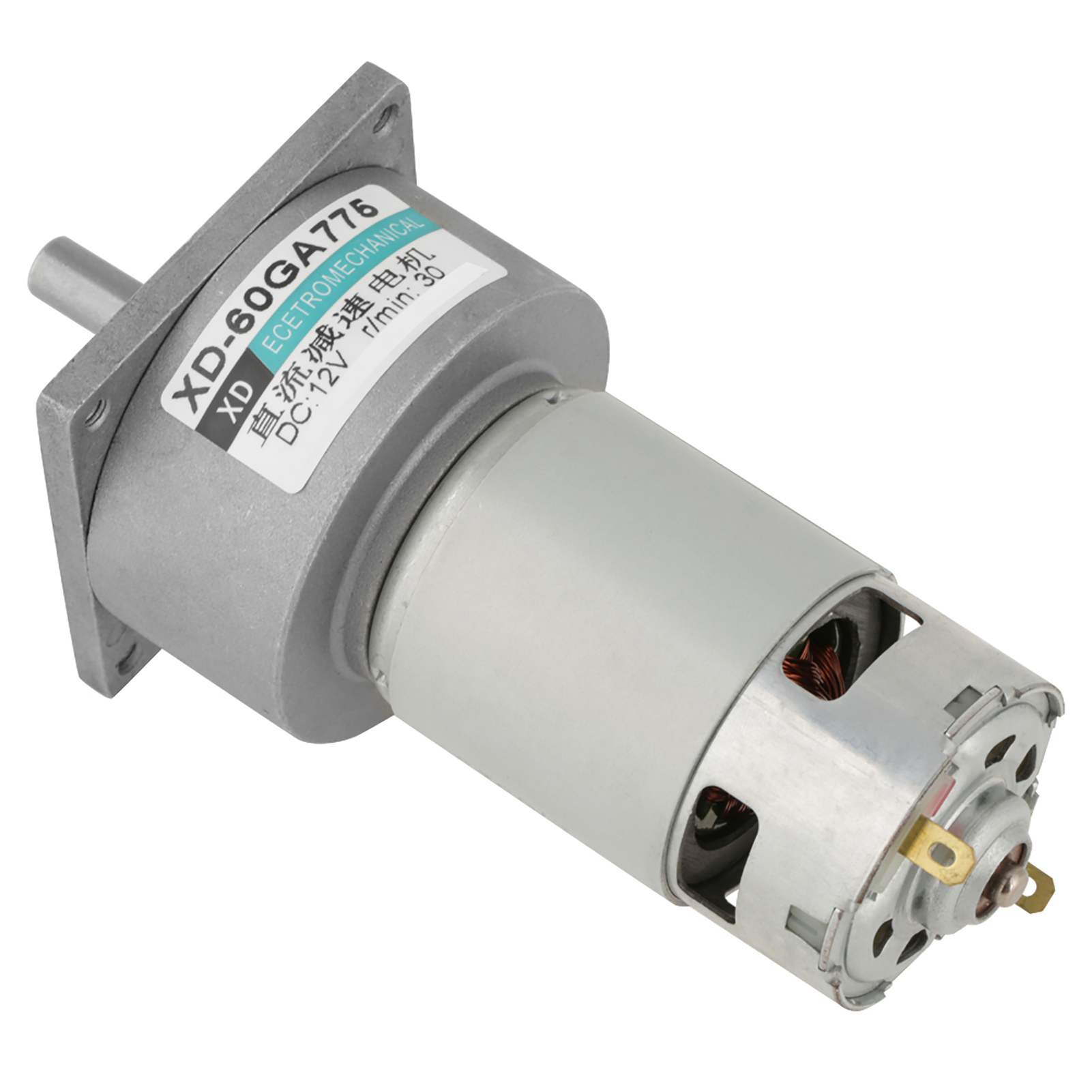 Mikro-gleichstrommotor, 12 V, 30 U/min, Metallgetriebe, Drehzahl Einstellbar, Rechts-/linkslauf, 35 W