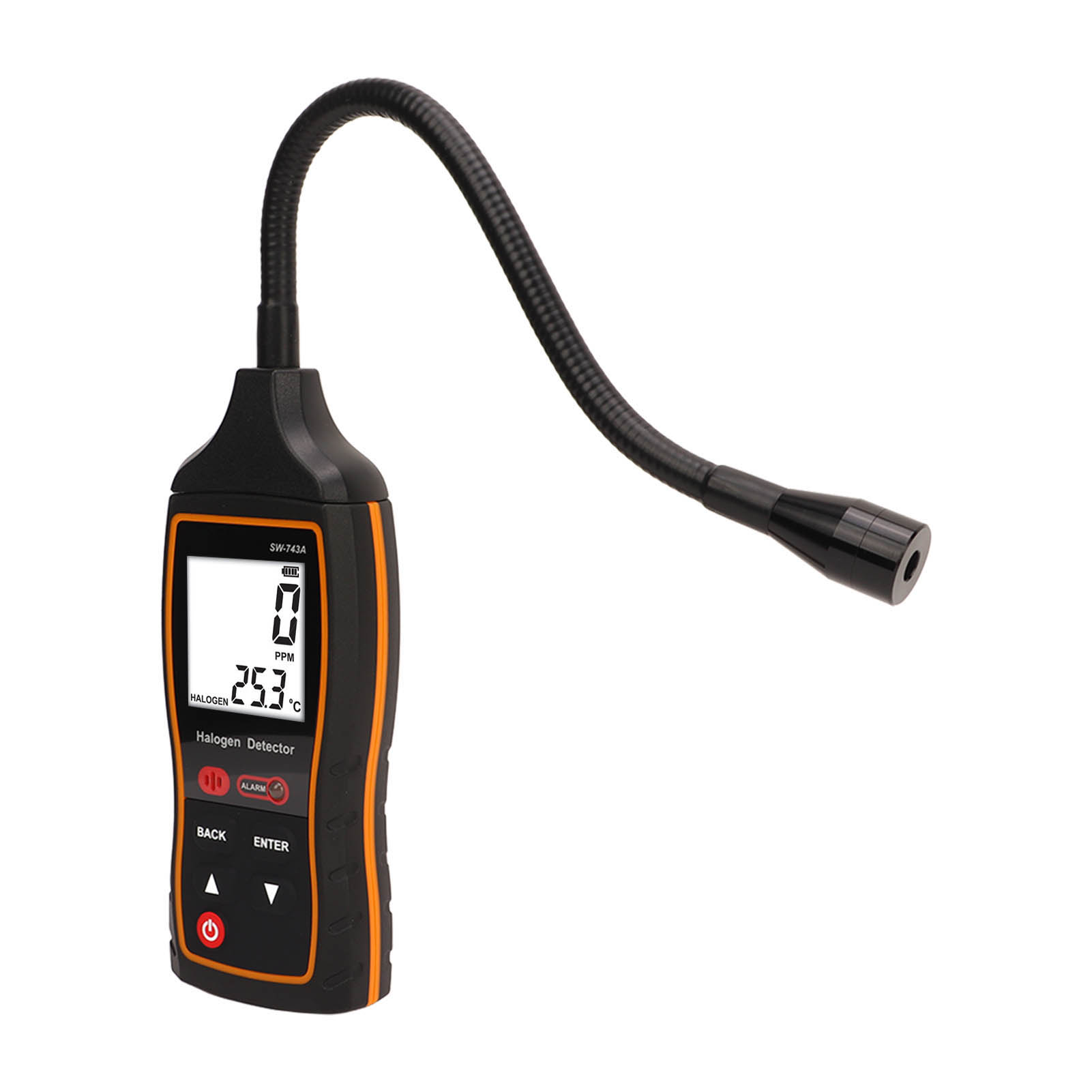 Halogengasdetektor 0-1000 Ppm Mit Akustischem, Optischem Und Vibrationsalarm, Digitaler Kältemittellecktester Für Klimaanlagen Und Kälteanlagen