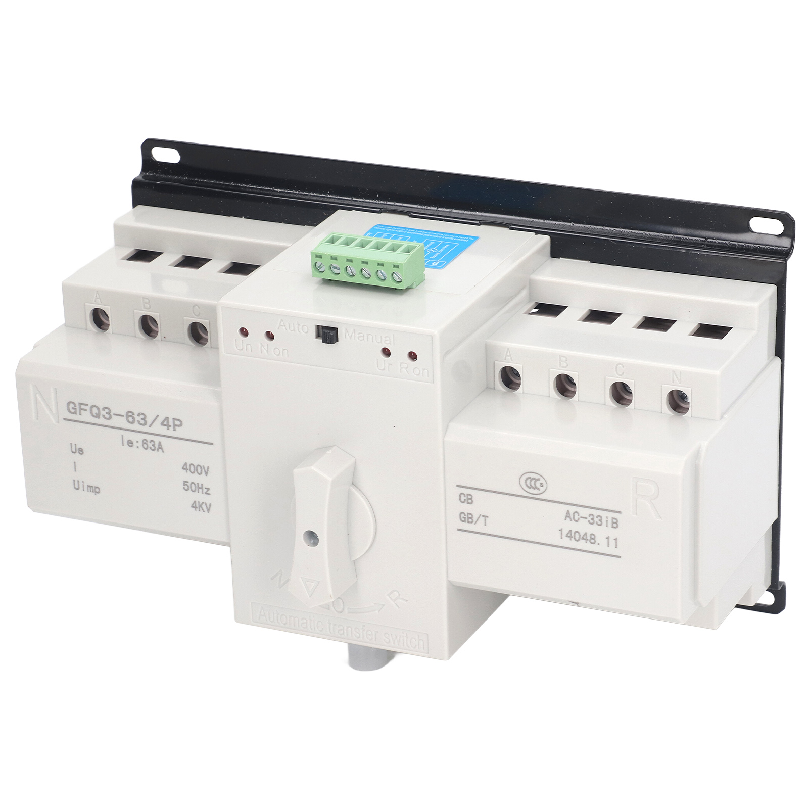 Mini-doppelstrom-umschalter Mit 2 Steuermodi, Robuster Leitfähigkeit, Ac400v 63a Generatorschalter