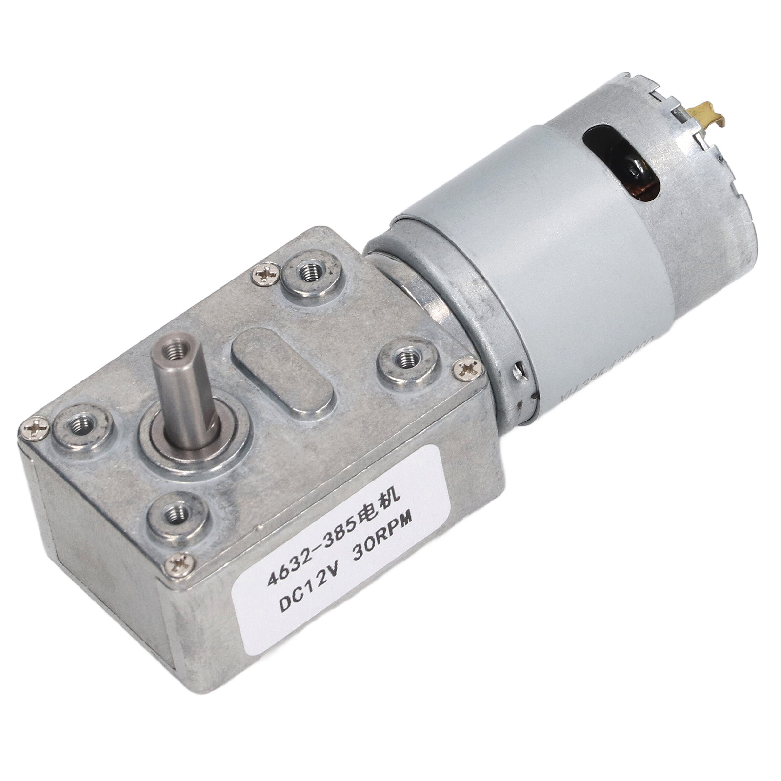 12v Gleichstrom-schneckengetriebemotor Mit 30 U/min, Selbsthemmend, Im Uhrzeigersinn/gegen Den Uhrzeigersinn, Für Tore, Fenster Und Winden