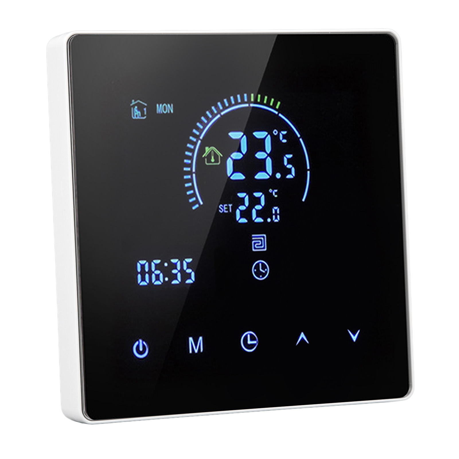 Intelligentes Wlan-wandthermostat Mit Großem Touchscreen, Programmierbar, Kompatibel Mit Tuya, 3500 W, Ac 90–240 V, 16 A, Mit 3 M Langer Sonde