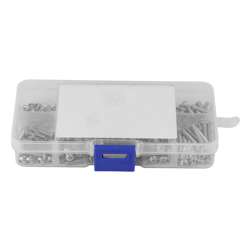 Packung Mit 280 M3-linsenkopfschrauben (4/5/6/8/10/12/16/20/25 Mm) Mit Muttern Und Kunststoffkoffer