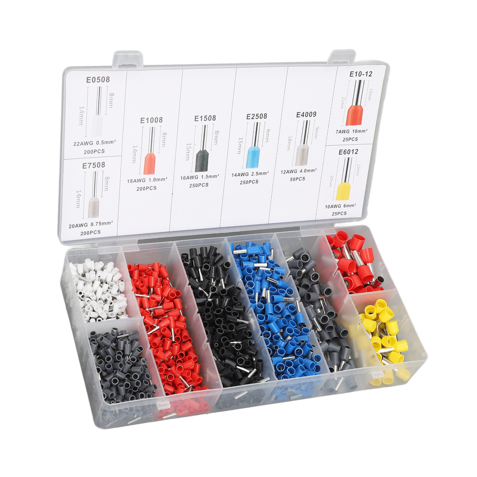 1200-teiliges Crimp-elektroanschluss-set, Kaltverbinder Für Kfz- Und Haushaltsanwendungen