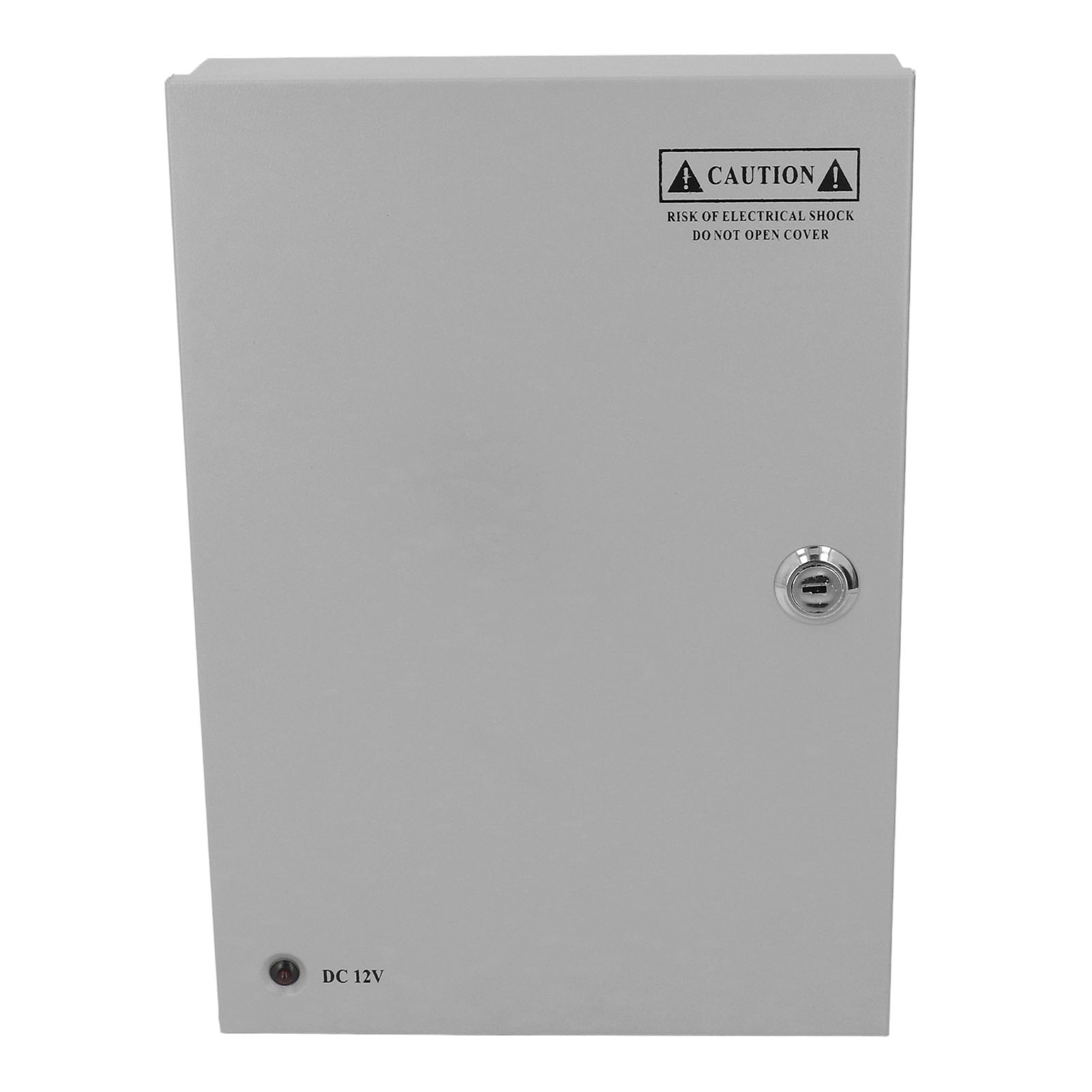 Netzteil Für 18-kanal-überwachungskameras Mit Metallgehäuse, Verriegelbarem Netzstecker, 100–220 V Eingang, 12 V Dc, 15 A Ausgang