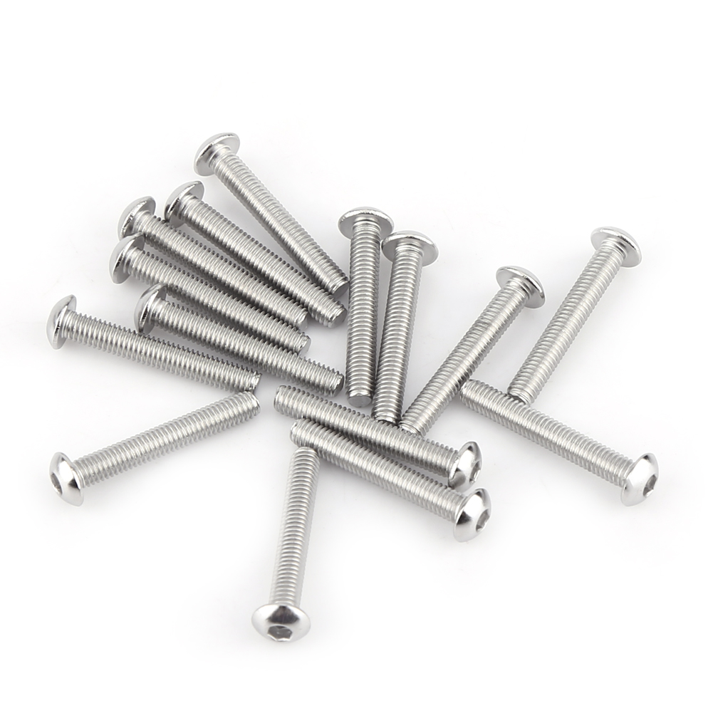300-teiliges Set Aus M3-edelstahl-linsenkopfschrauben, Innensechskantschrauben Mit Muttern