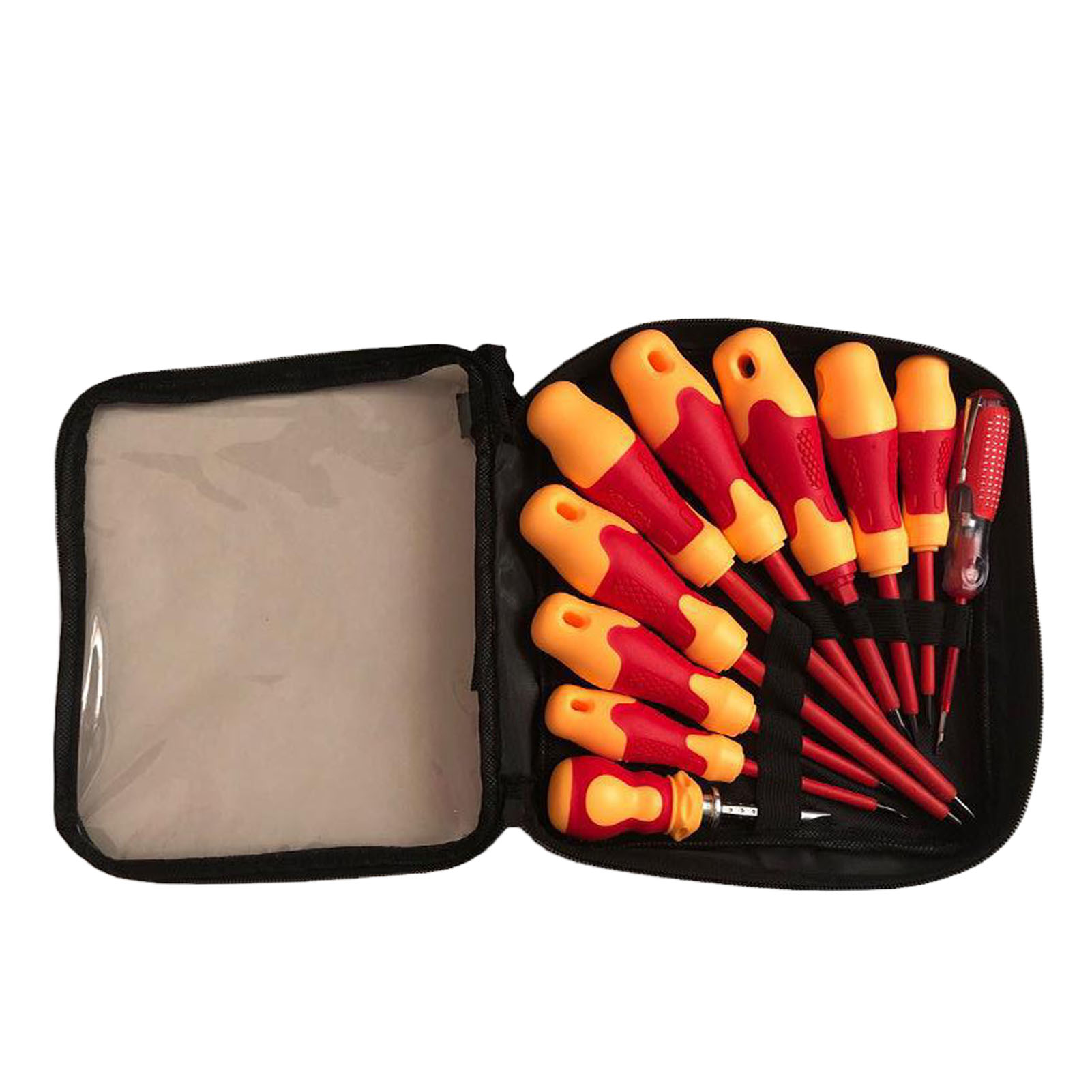 Set Mit 10 Elektrischen Schraubendrehern, Kreuzschlitzbits, Isolierte Spitze, Für Heimwerkerarbeiten Und Wartungsarbeiten