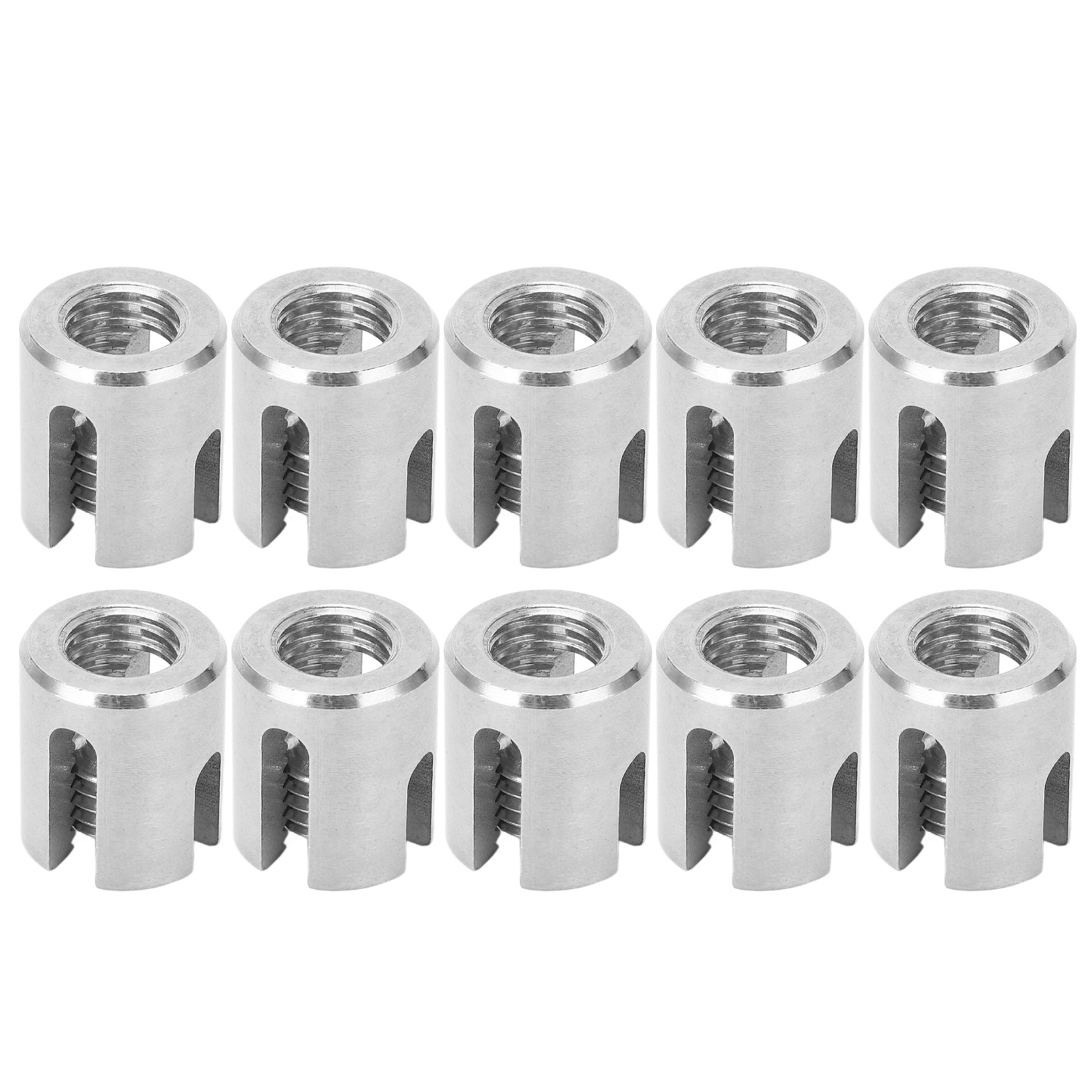 Packung Mit 10 Edelstahl-kreuzkabelklemmen Zur Geländerbefestigung, Für Den Innen- Und Außenbereich, M12 5 Mm / 0,2 Zoll