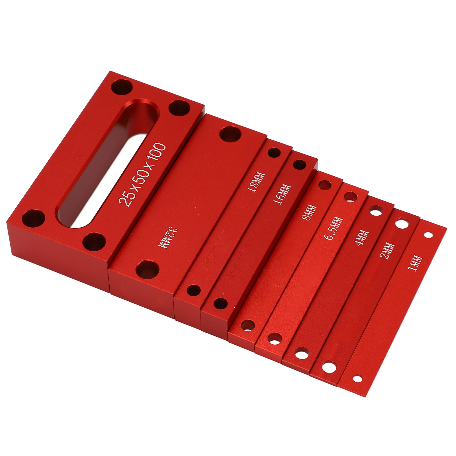 9-teiliges Präzisions-unterlegscheiben-set Aus Aluminiumlegierung, Einstellstangen Für Fräsmaschine Und Tischkreissäge