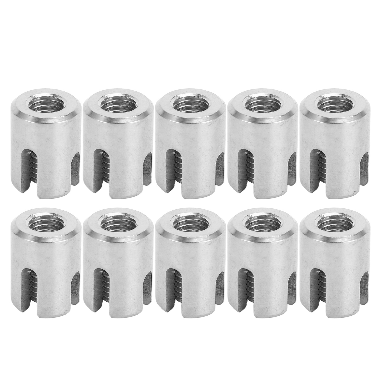 Packung Mit 10 Edelstahl-kreuzklemmen Für Geländerkabel, M10 4 Mm Befestigung, Für Den Innen- Und Außenbereich