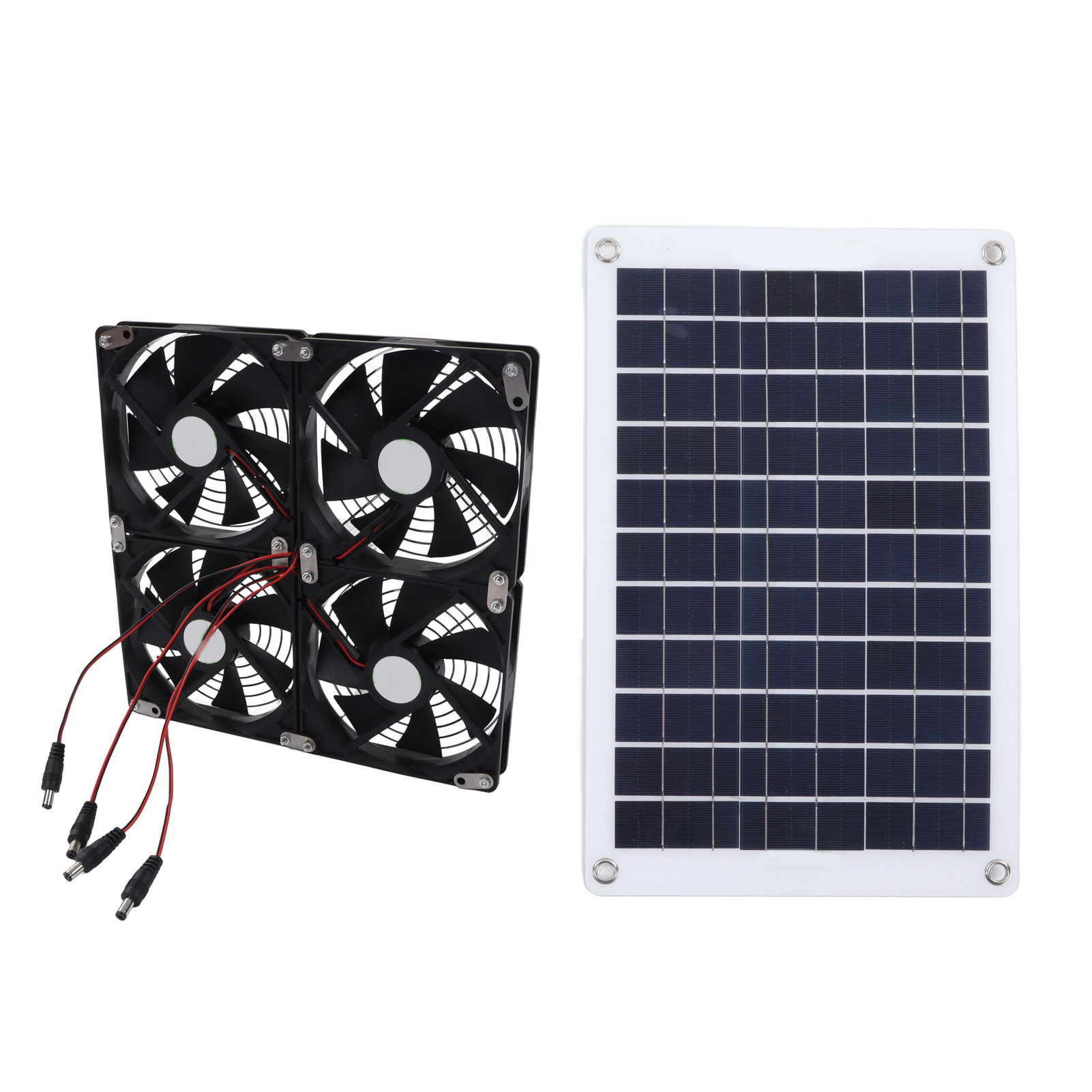 50-w-solarventilator-set Mit Wasserdichtem Monokristallinem Panel Und 4 X 12 Cm 10-w-luftauslässen