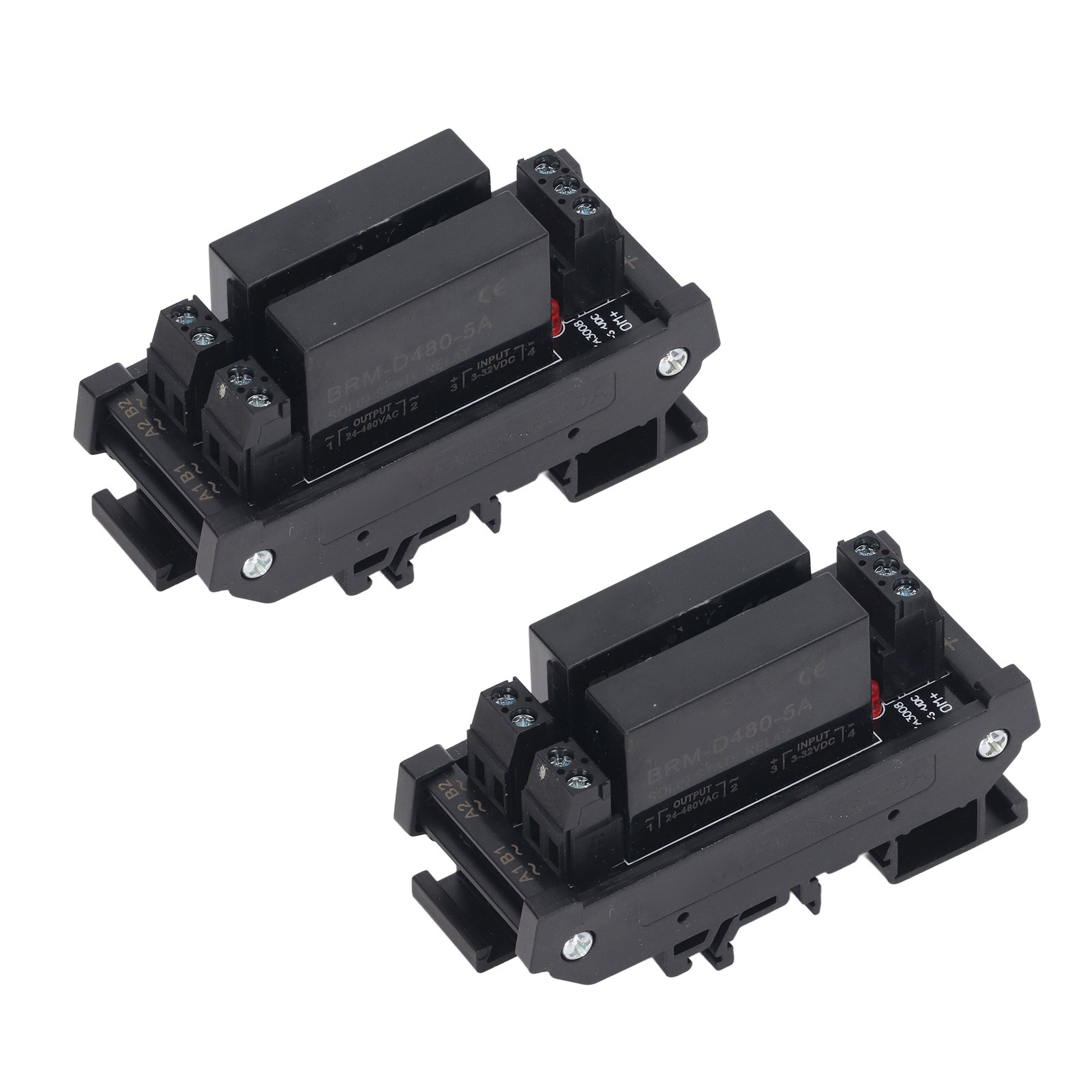 2-kanal-halbleiterrelais 5-8a, 2-teiliges Ssr-modul, 3-32vdc Eingang, 24-480vac Ausgang, Industrielle Anwendung, Diy.