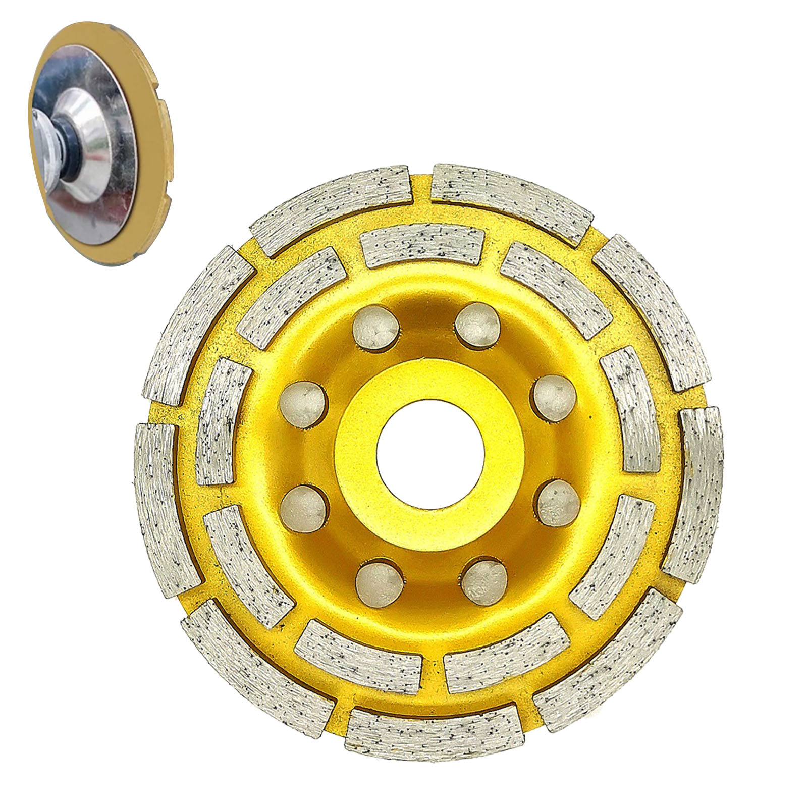 11,5 Cm Betonschleifer, Zweireihige Diamantscheibe, Zum Polieren Von Marmor Und Stein
