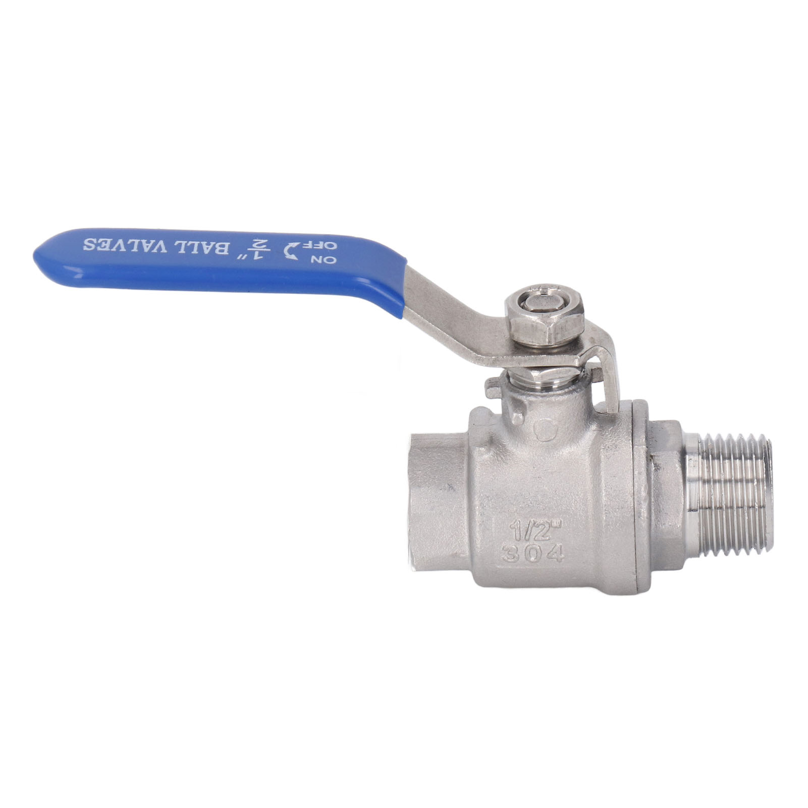 1/2-zoll-kugelhahn Aus Edelstahl, Npt-außen-/innengewinde, 24 Mm Außendurchmesser, Wasserabsperrventil, 1000 Wog