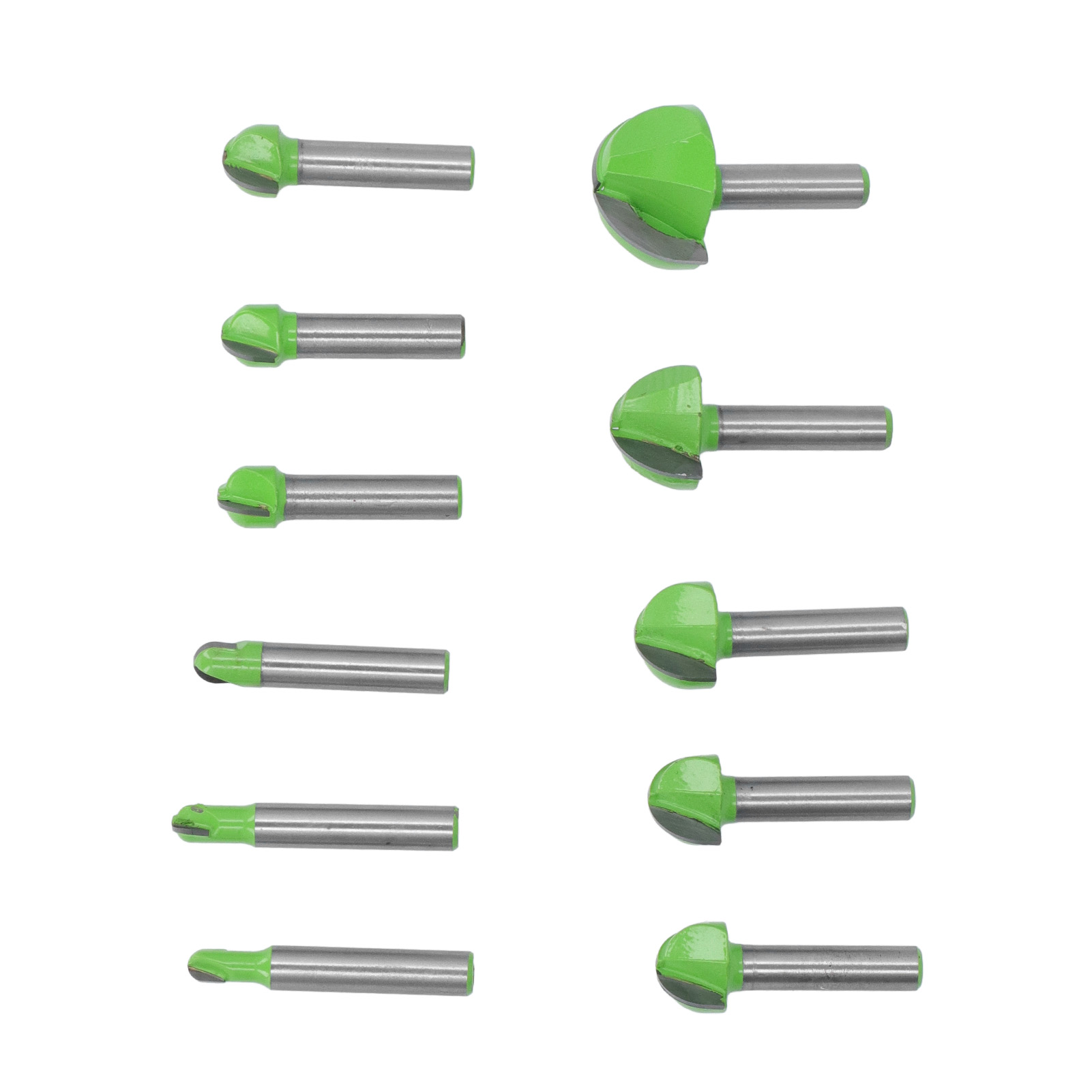 Set Mit 11 Hartmetall-holzfräsern, 8 Mm Schaft, Abgerundete Profilfräser Für Türen, Schränke Und Regale