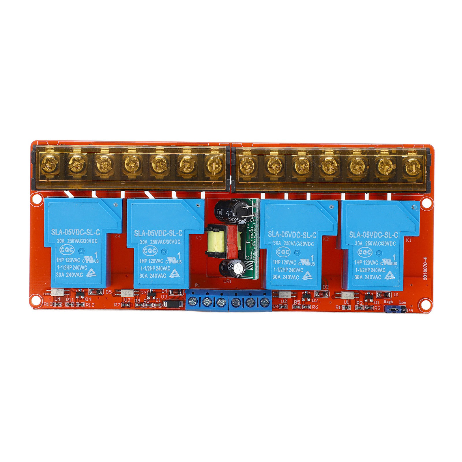 4-kanal-optokoppler-relaismodul, Isolation, High/low-pegel-triggerung, Ac 100–250 V, 30 A