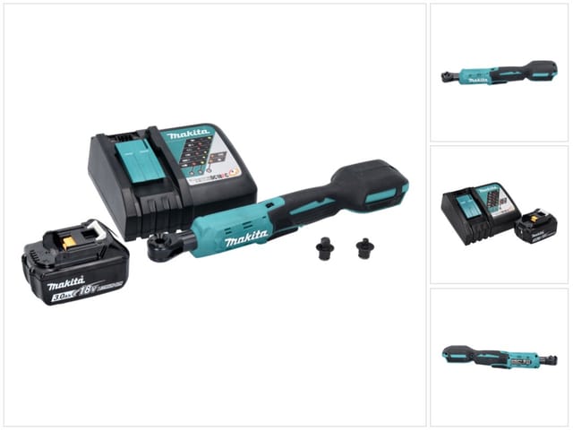 Dwr 180 RF1 Akku Ratschenschrauber 18 v 47,5 Nm 1/4' 3/8' + 1x Akku 3,0 Ah + Ladegerät - Makita