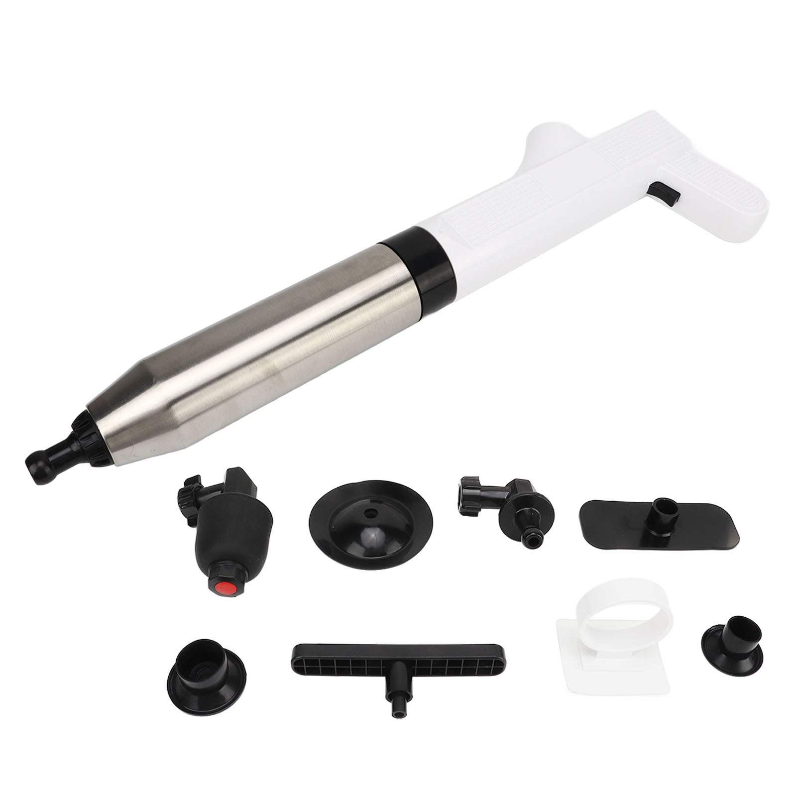 Air Drain Blaster Hochdruck-toilettenreinigungsset Mit Abnehmbarem Griff, Integriertem Edelstahl, Für Badezimmer
