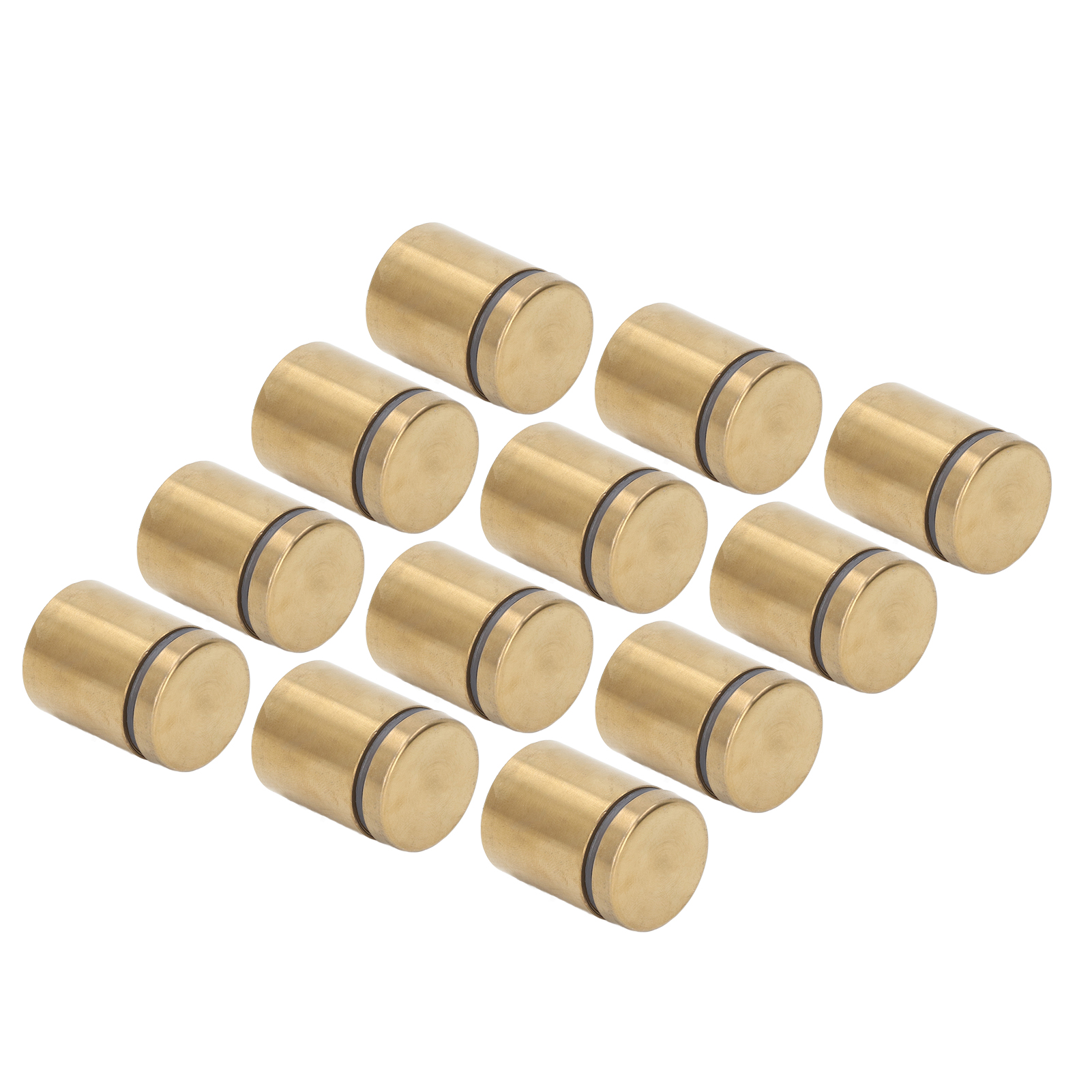 Set Mit 12 Edelstahl-wandbefestigungsschrauben/abstandshaltern Für Werbeplakate, 25x30mm Stifte