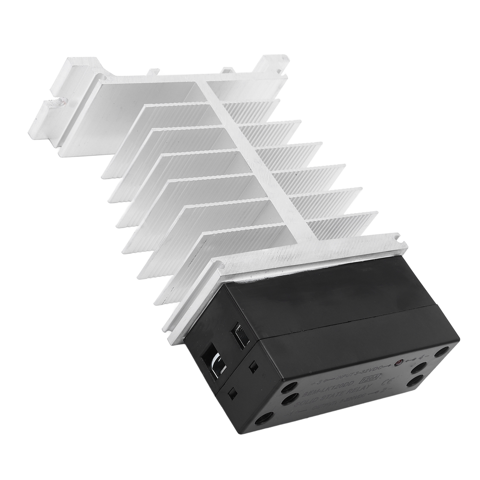 120-a-dc/dc-halbleiterrelais Mit Kühlkörper, 3–32 V Eingang, 5–220 V Ausgang, Sicheres Ssr-modul