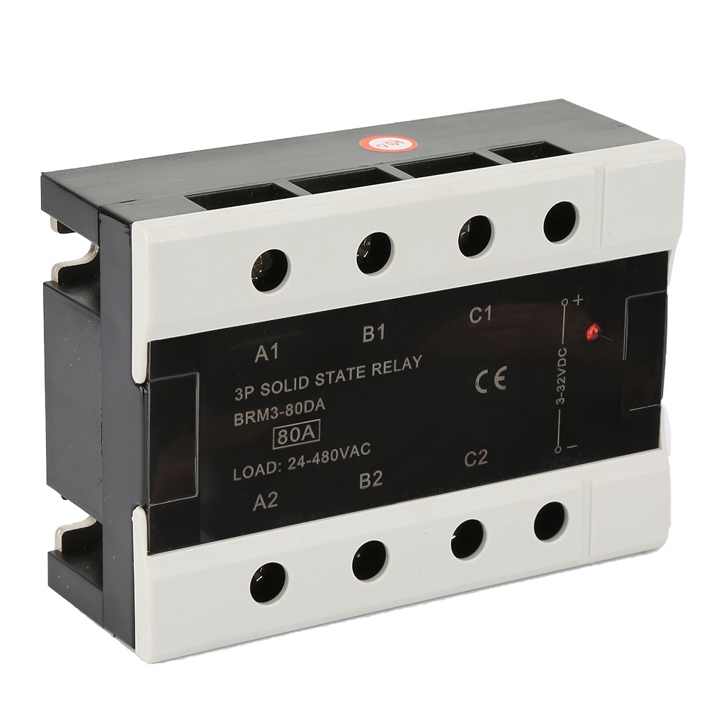 Dreiphasiges 80-a-halbleiterrelais, 24–480 V Ac-last, Brm3-80da-modul