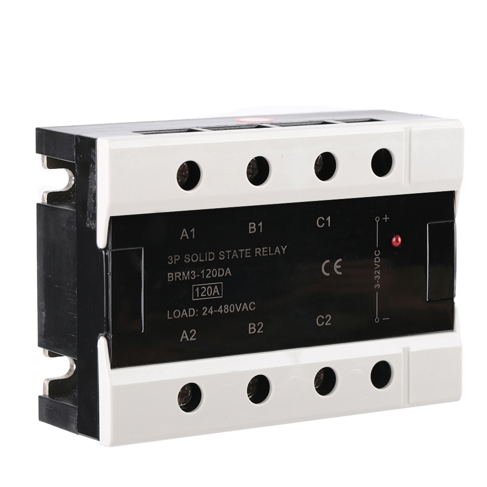 Dreiphasen-halbleiterrelais 24–480 V Ac 120 A (brm3-120da) Ohmsche Last